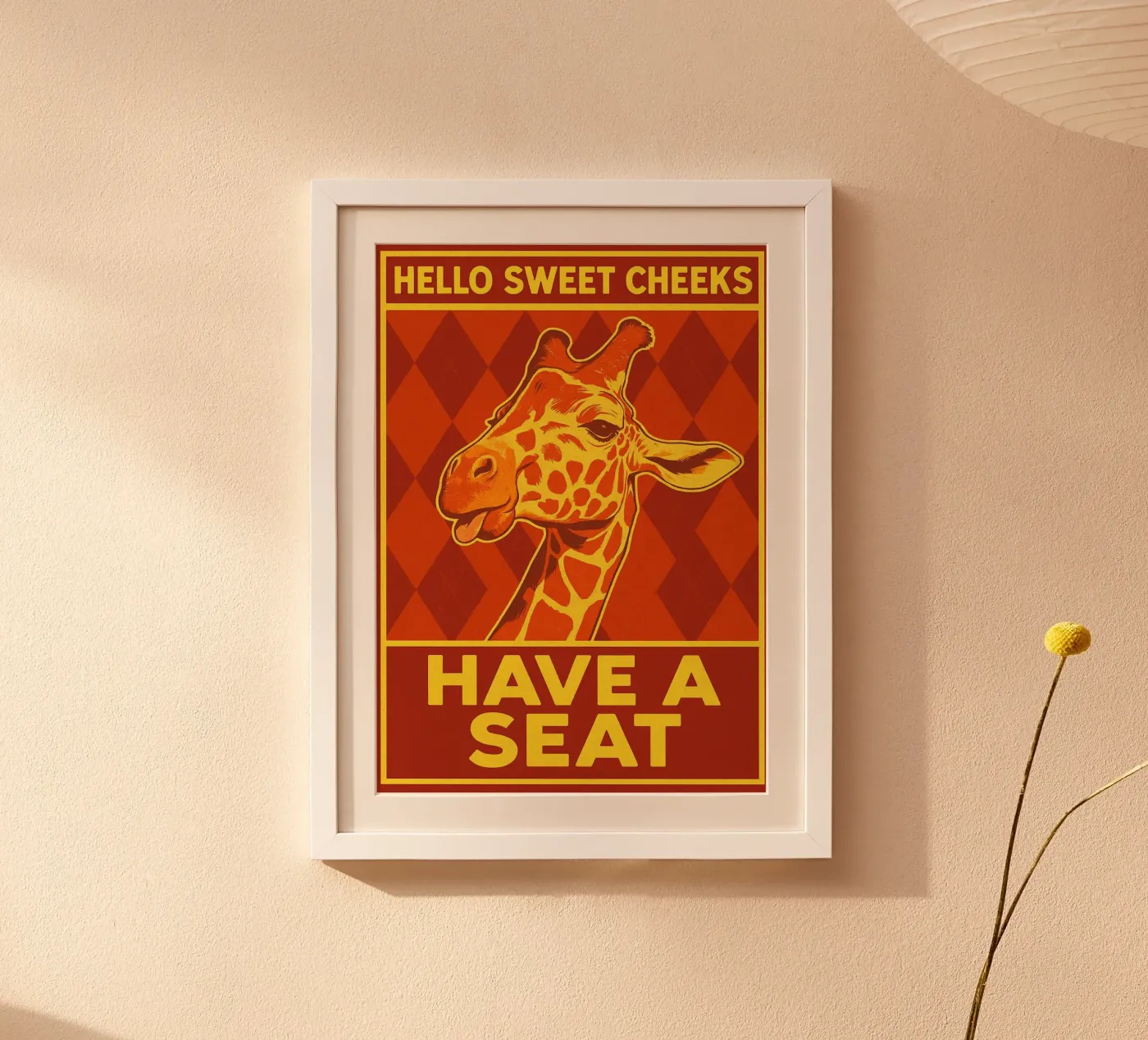 Ciao, guance dolci, giraffa poster da Rawdenox