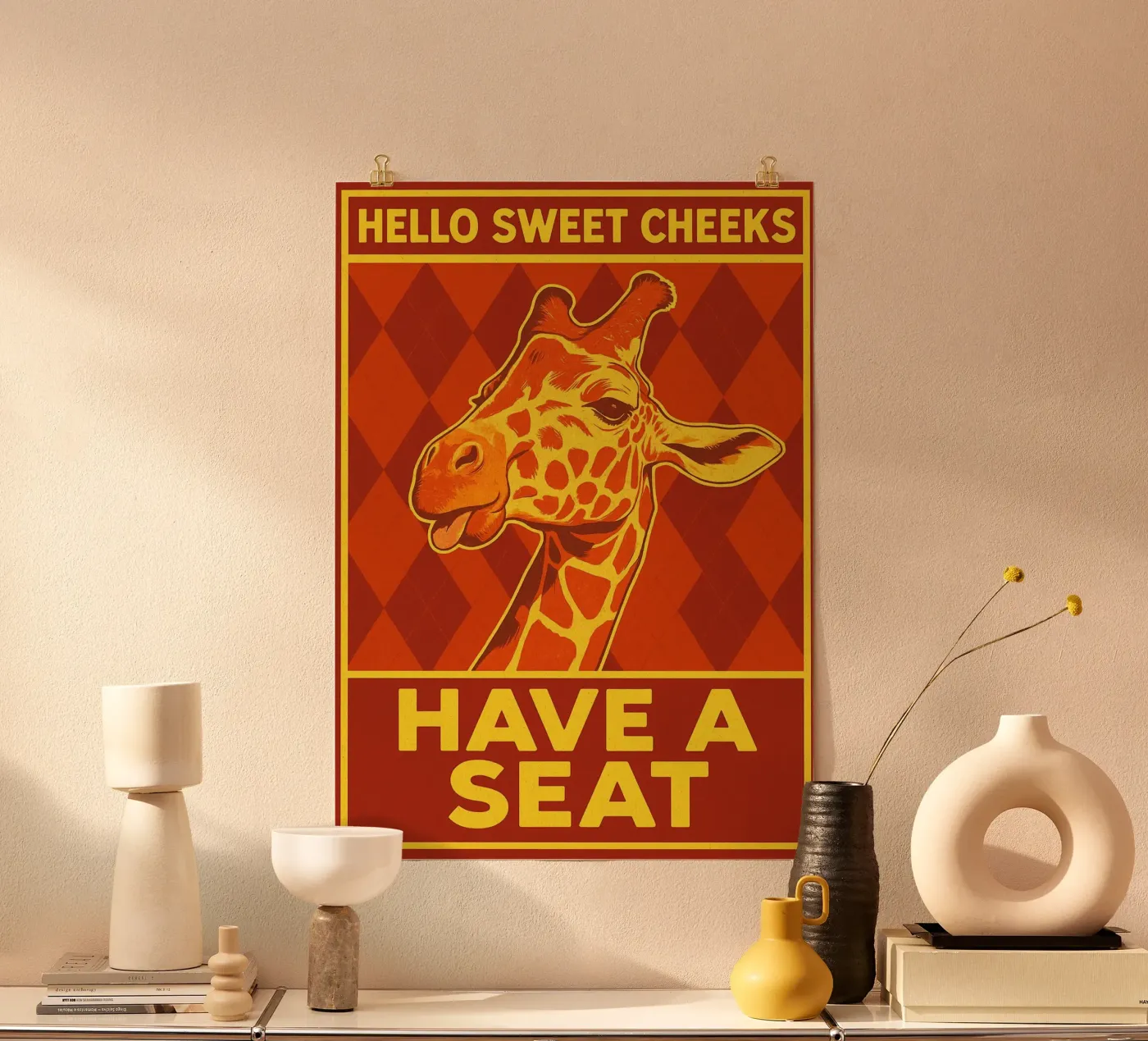 Ciao, guance dolci, giraffa poster da Rawdenox