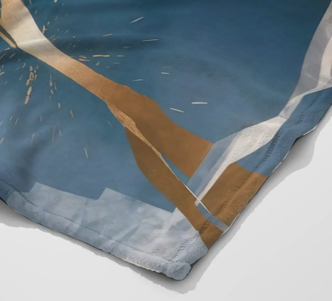 Frost Line Break fleece blanket by Monarch Arc