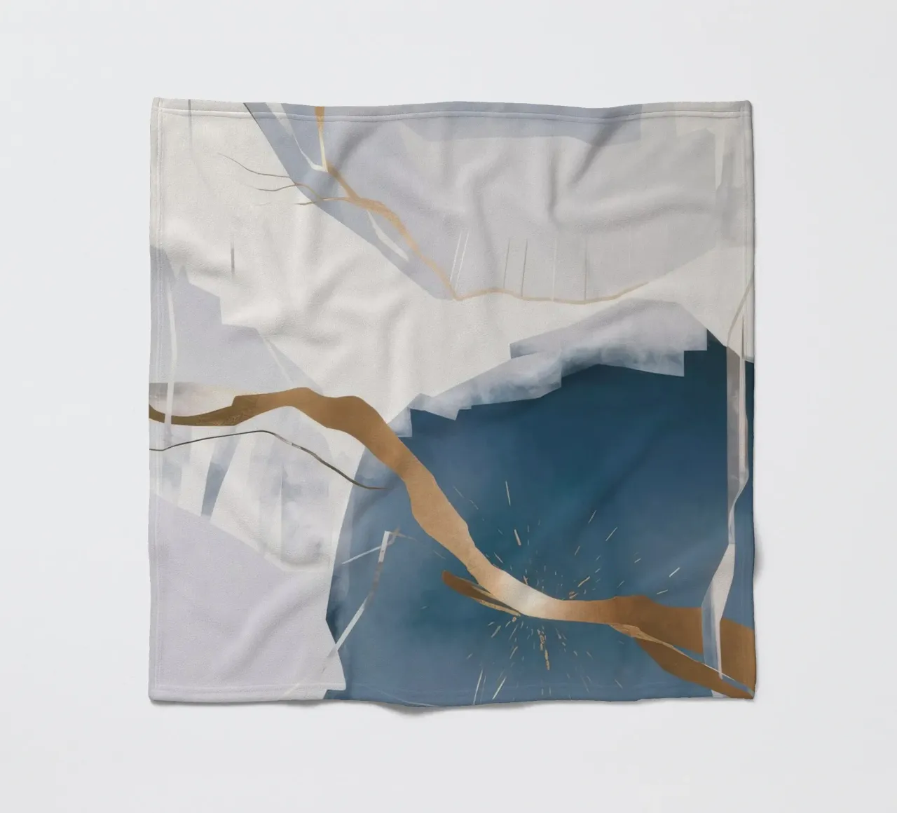Frost Line Break fleece blanket by Monarch Arc
