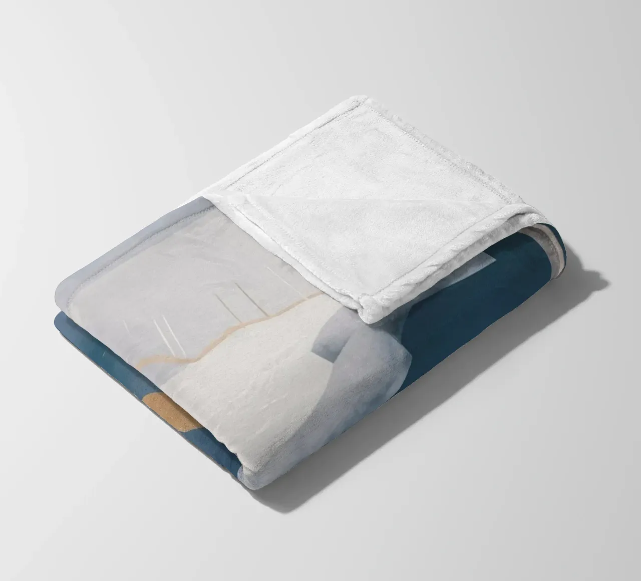 Frost Line Break fleece blanket by Monarch Arc