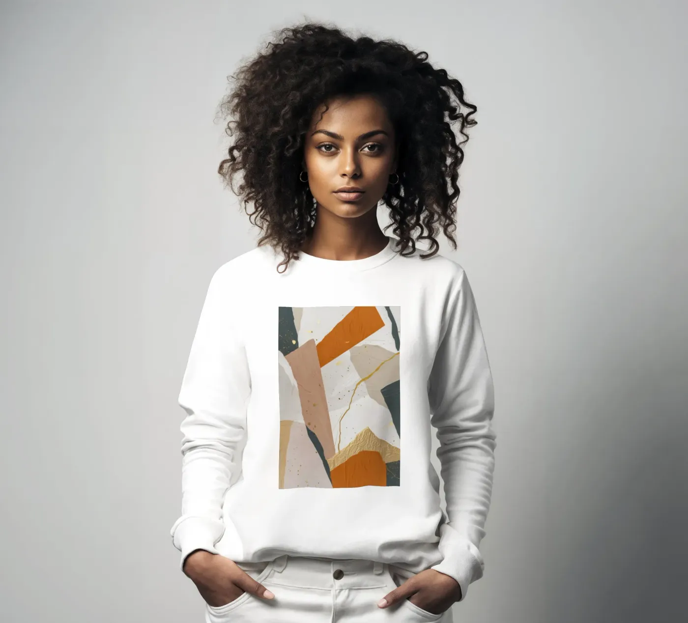 Patchwork Duin Motie sweatshirt van Monarch Arc