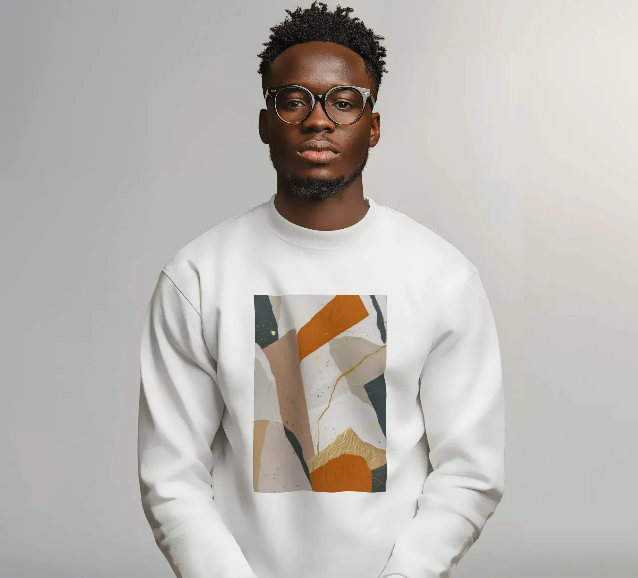 Patchwork-Düne Bewegung Sweatshirt von Monarch Arc