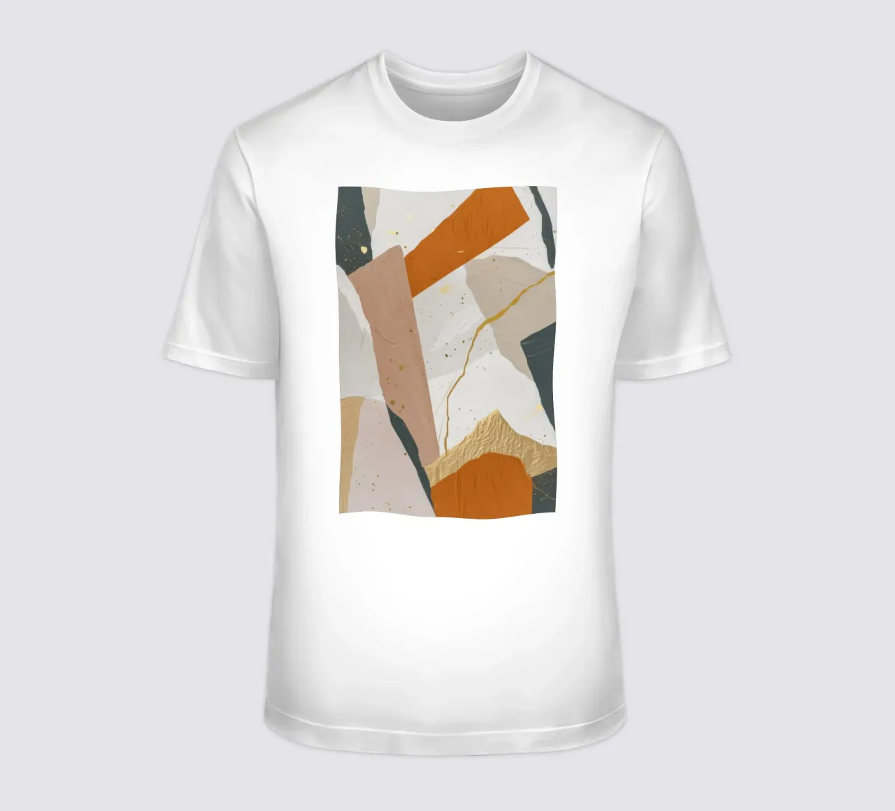 Patchwork-Düne Bewegung T-Shirt von Monarch Arc