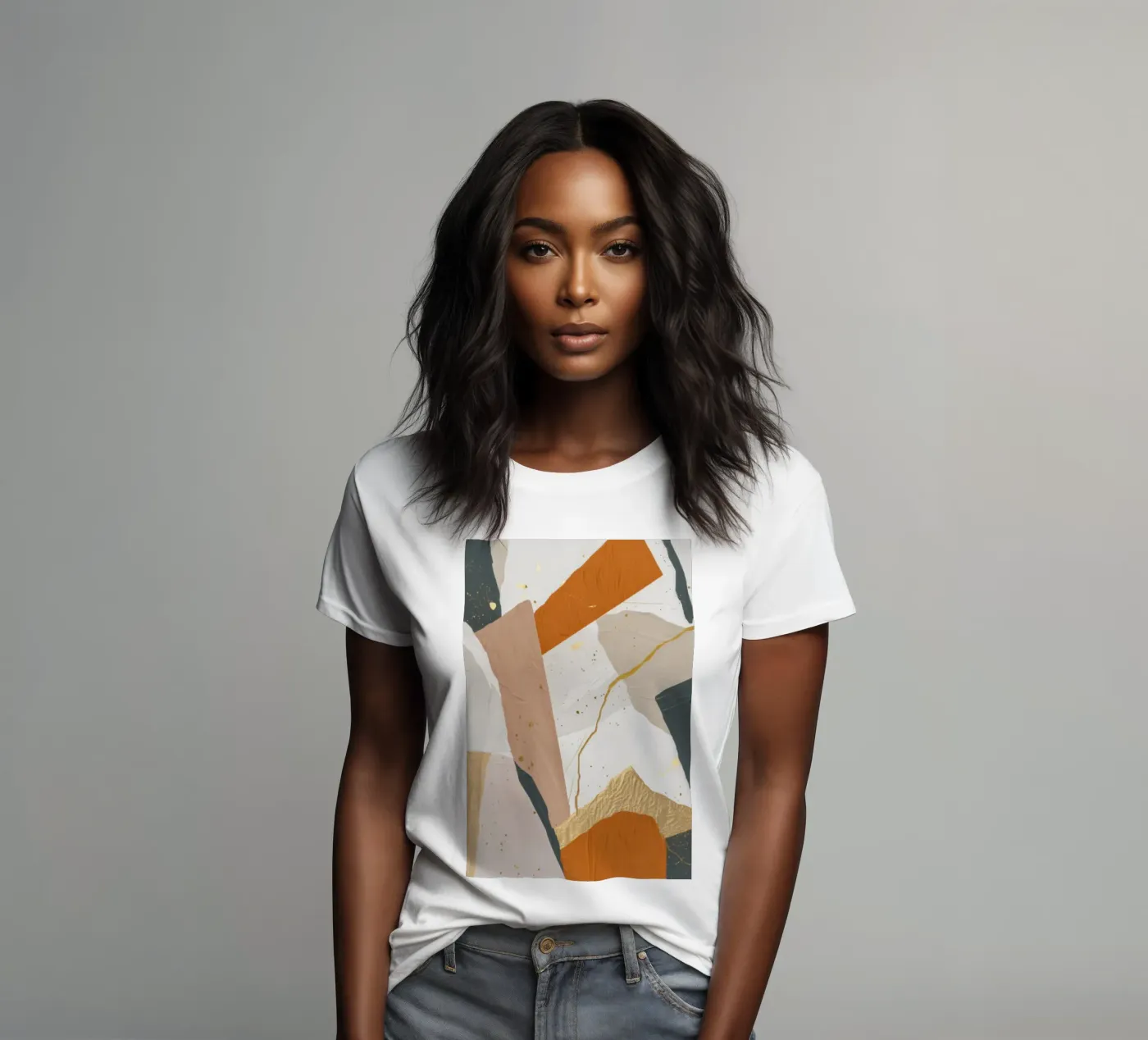 Movimento Patchwork Dune t-shirt da donna da Monarch Arc