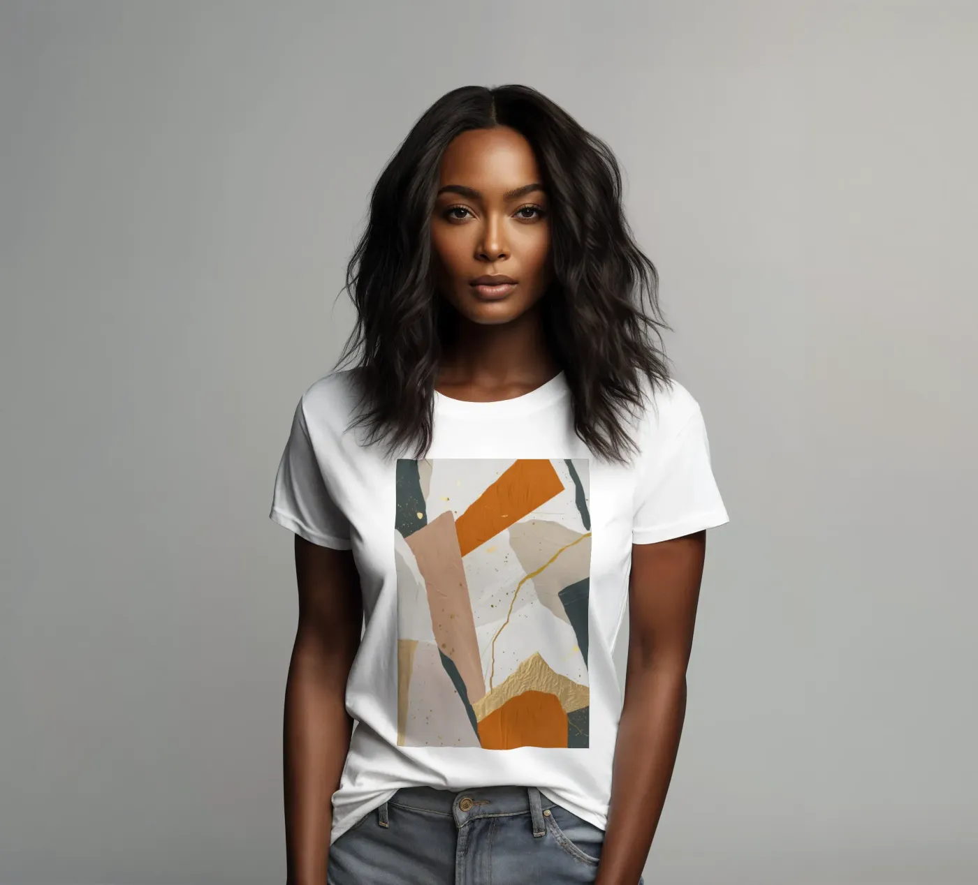 Movimento Patchwork Dune t-shirt da donna da Monarch Arc