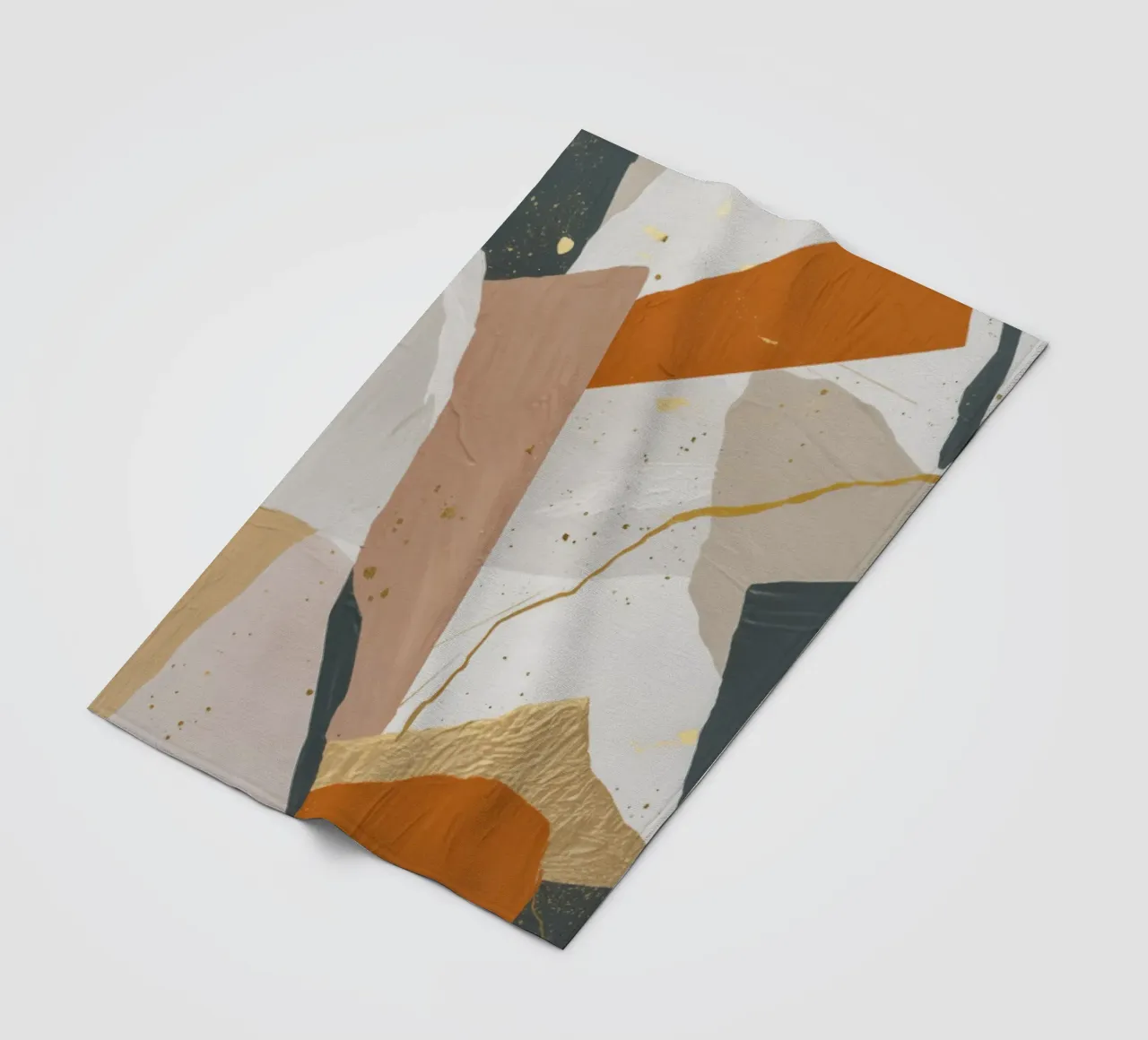 Patchwork Dune Motion fleece blanket by Monarch Arc