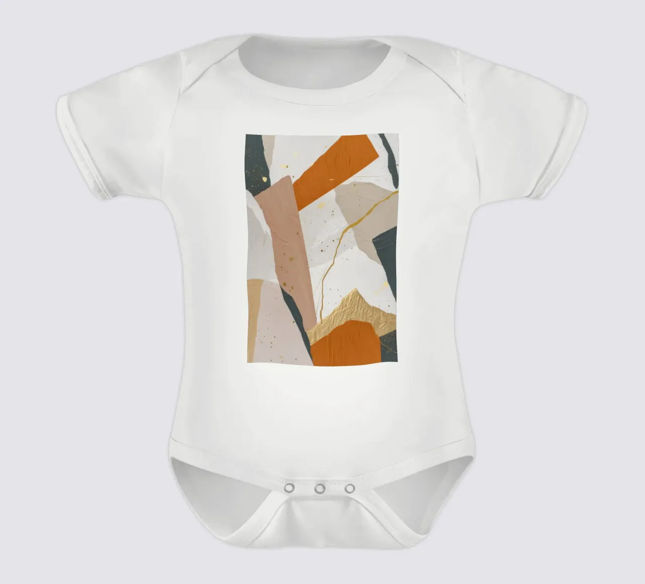 Movimento Patchwork Dune body neonato maniche corte da Monarch Arc