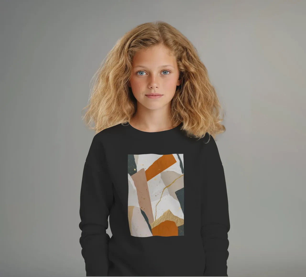 Patchwork Duin Motie kinder sweatshirt van Monarch Arc