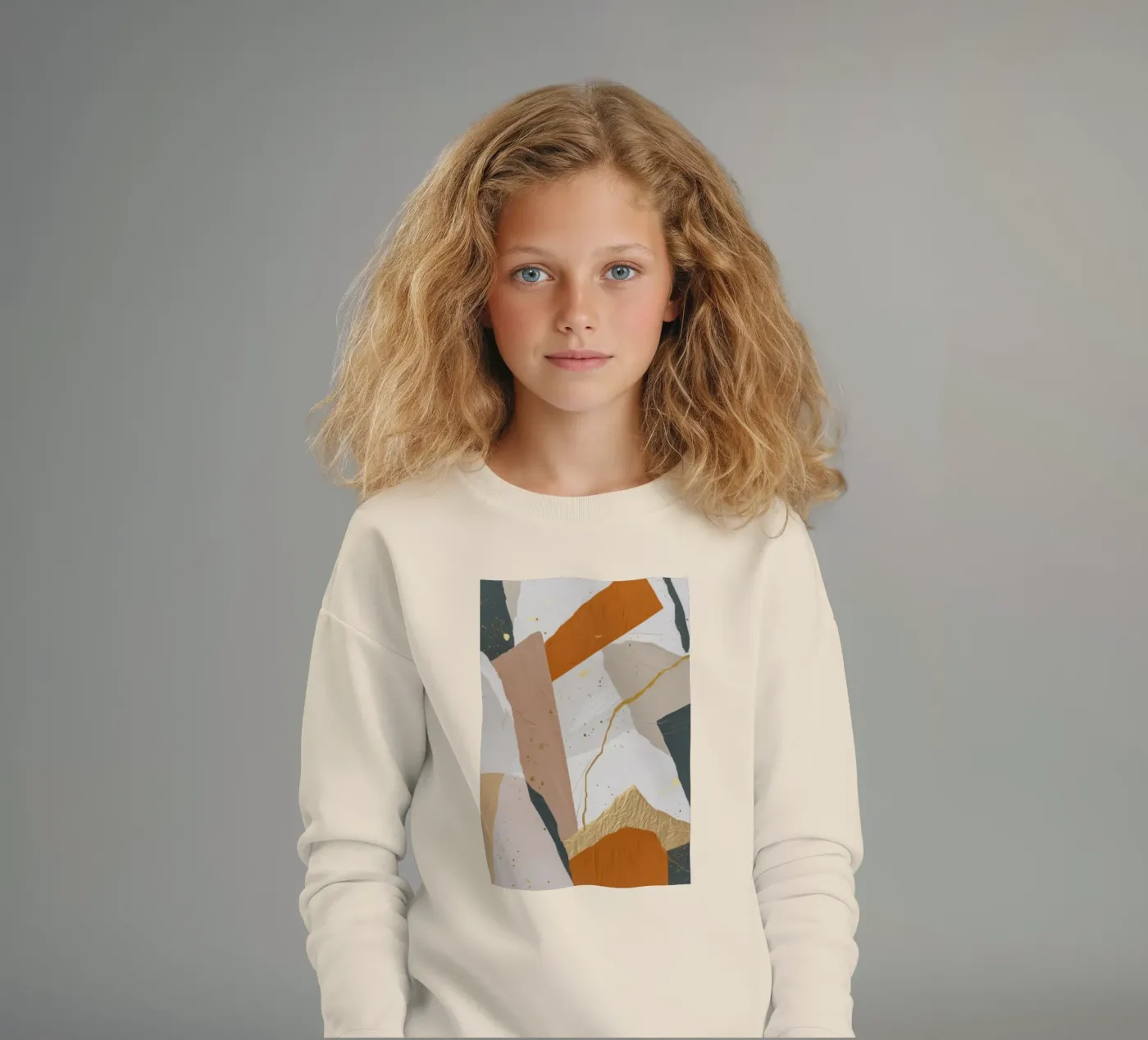 Patchwork Duin Motie kinder sweatshirt van Monarch Arc