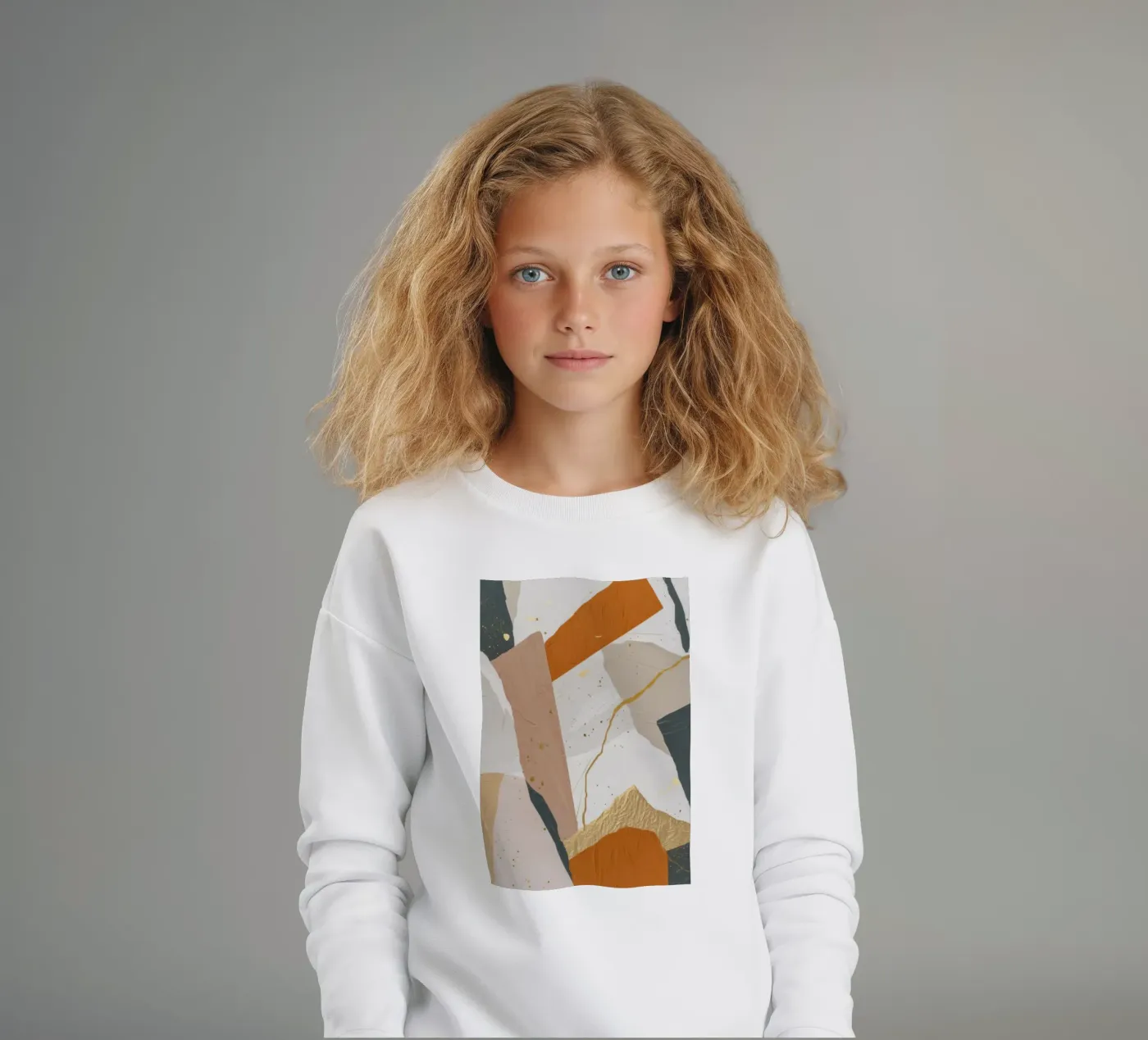 Patchwork Duin Motie kinder sweatshirt van Monarch Arc