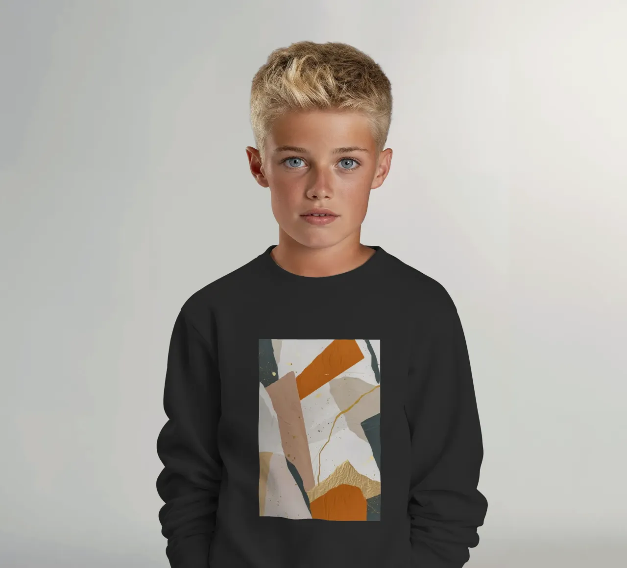 Patchwork Duin Motie kinder sweatshirt van Monarch Arc