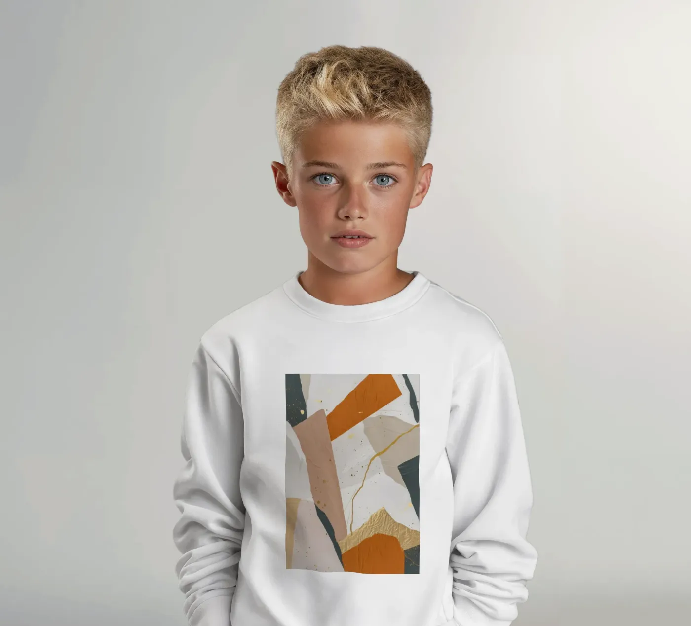 Patchwork Duin Motie kinder sweatshirt van Monarch Arc