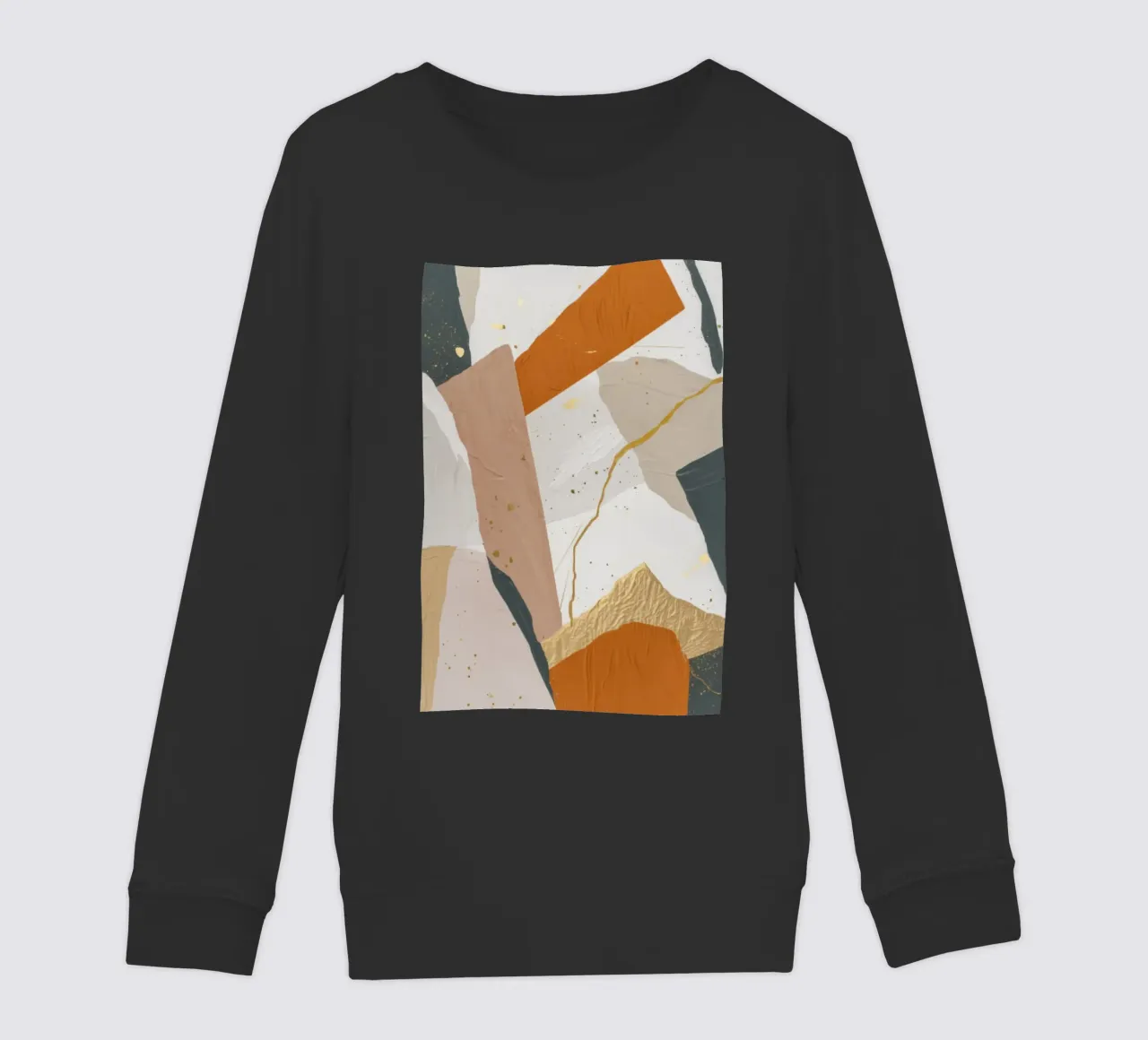 Patchwork Duin Motie kinder sweatshirt van Monarch Arc