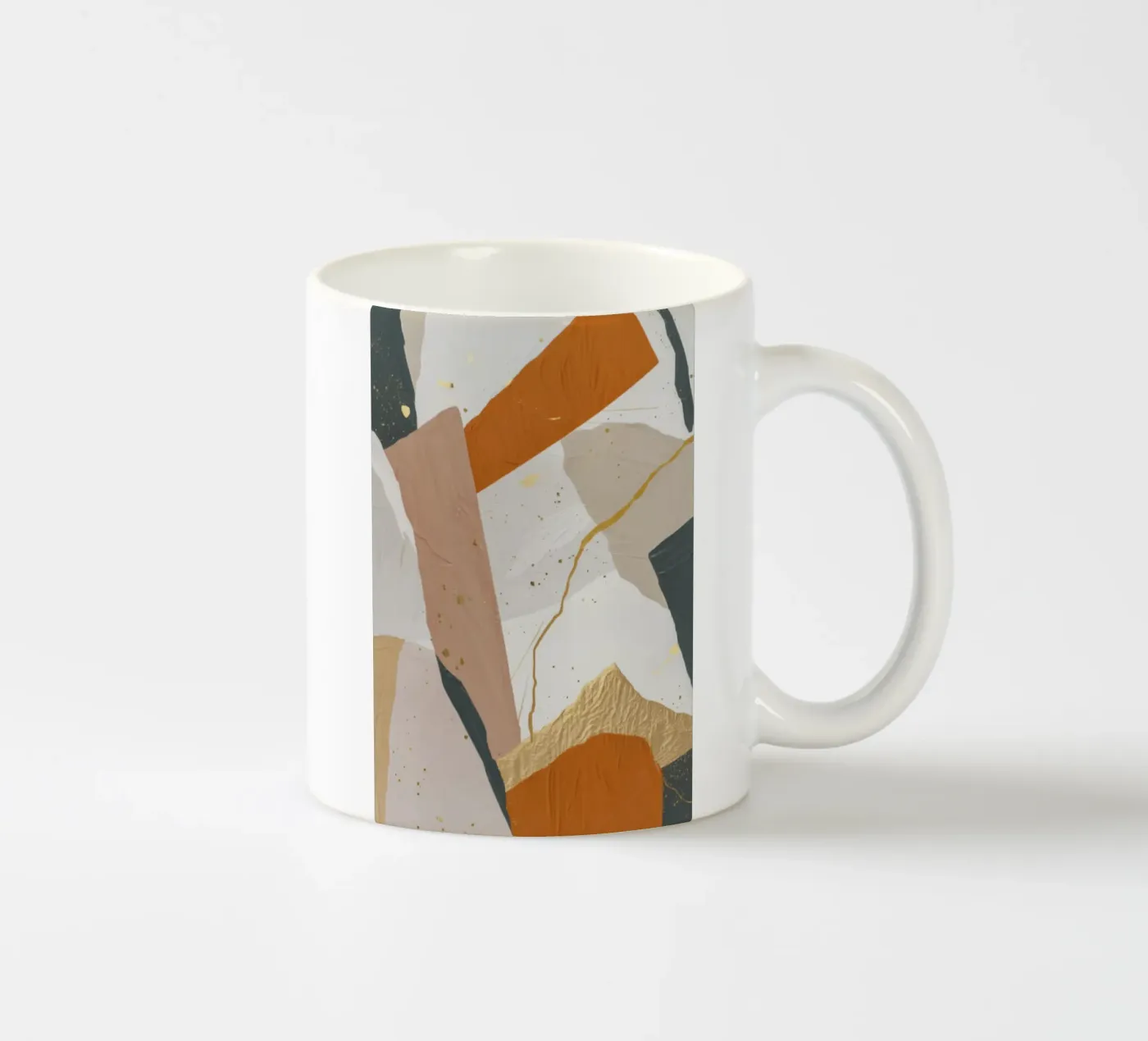 Patchwork Dune Motion ceramic mug by Monarch Arc