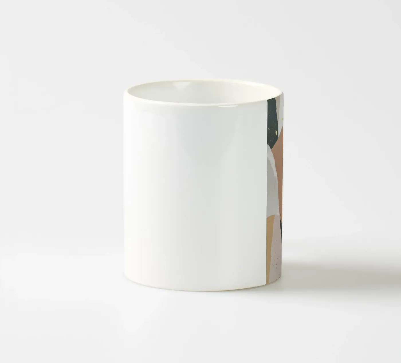 Patchwork Dune Motion ceramic mug by Monarch Arc
