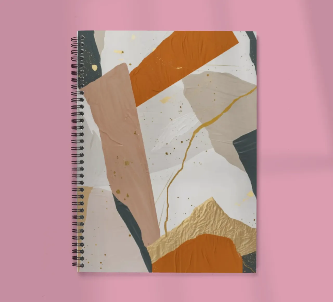 Patchwork Dune Motion spiral notebook by Monarch Arc