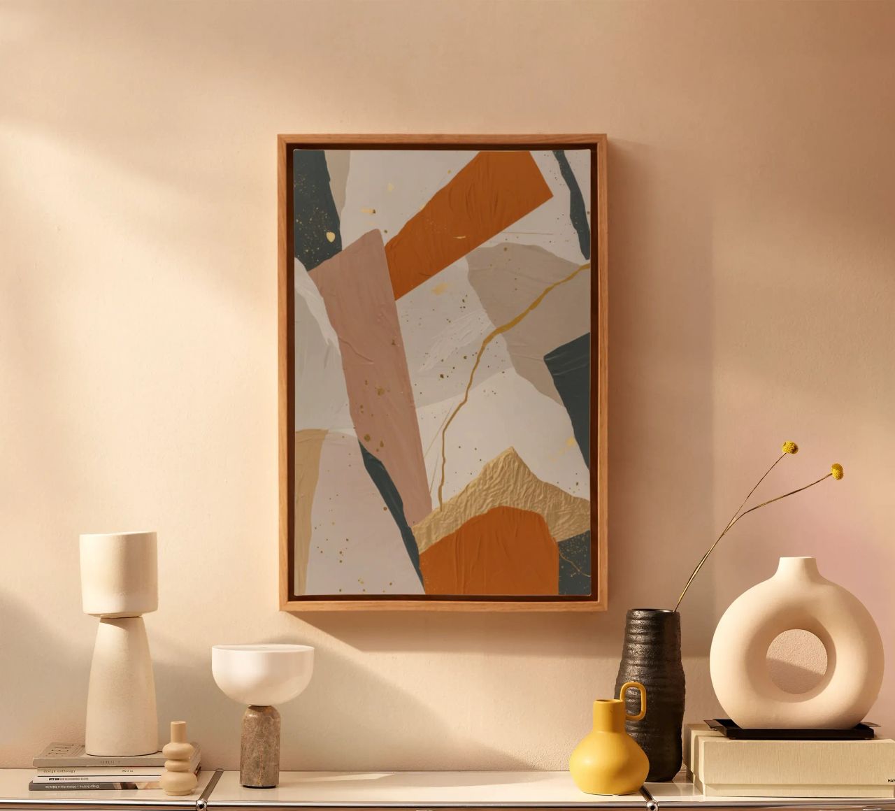Patchwork Duin Motie canvas van Monarch Arc