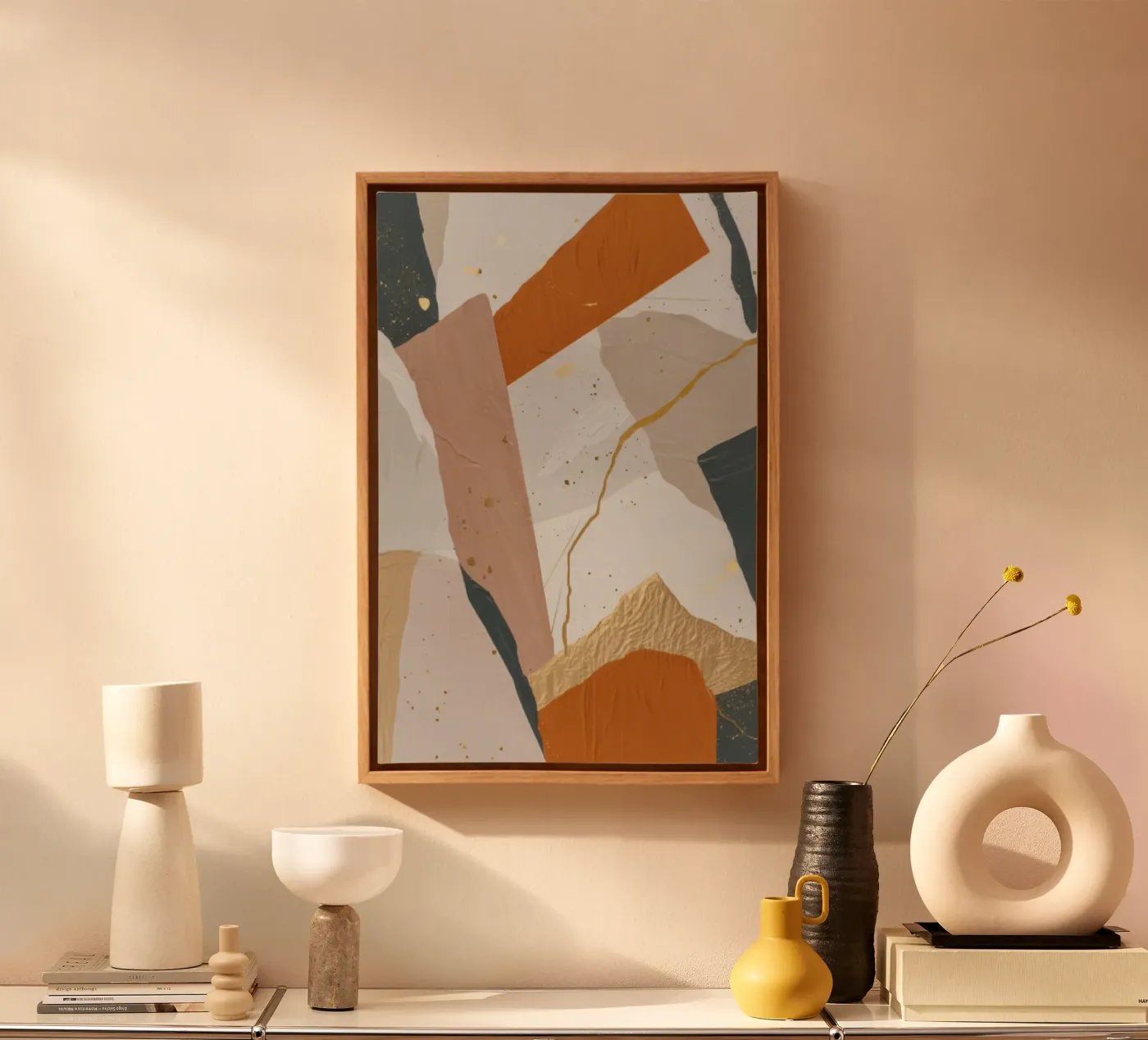 Patchwork Duin Motie canvas van Monarch Arc