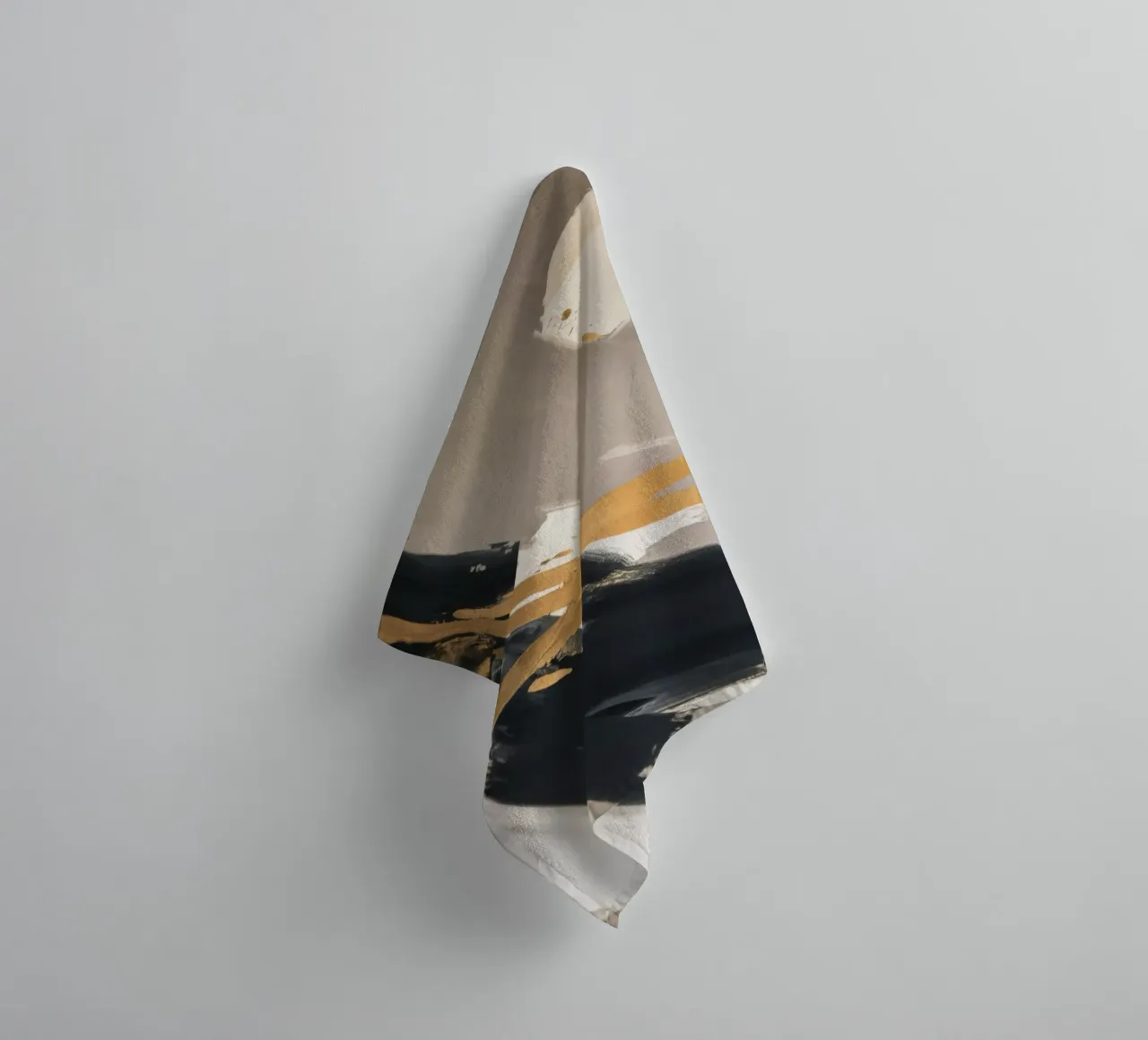 Obsidian Gold Swipe towel by Monarch Arc