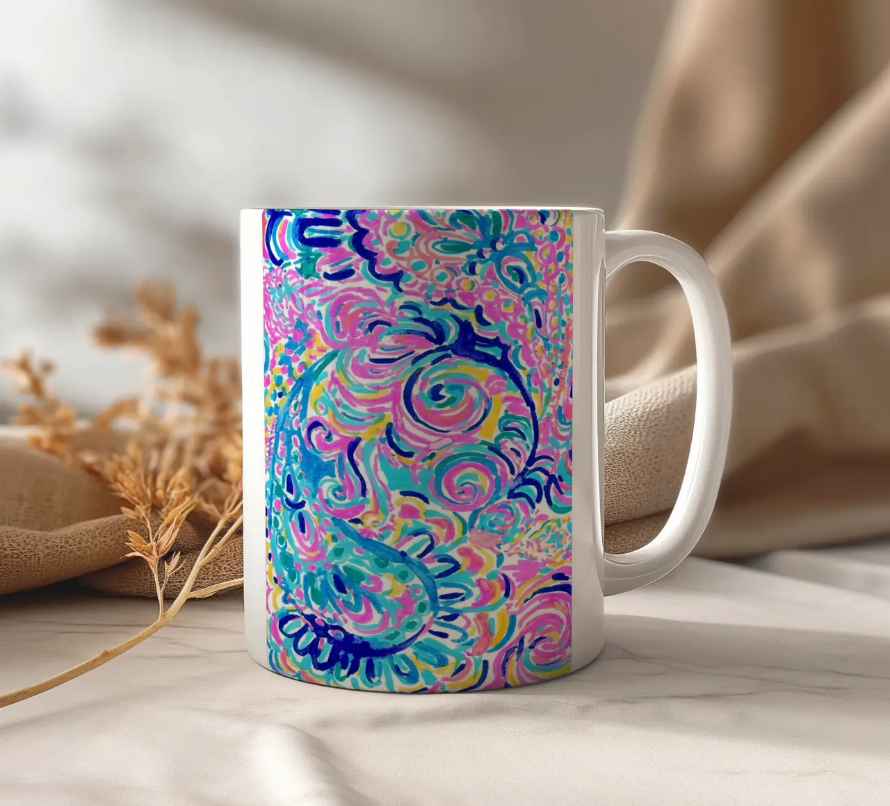 Lilly Pulitzer - Ispirazione corallo tazza in ceramica da Queenshop