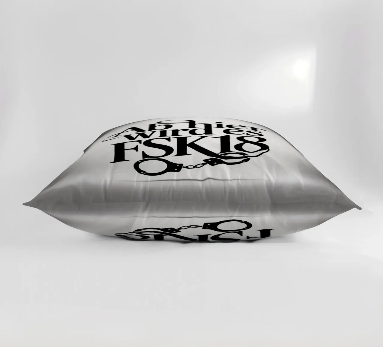 FSK 18 decorative cushion by Aphorismiker