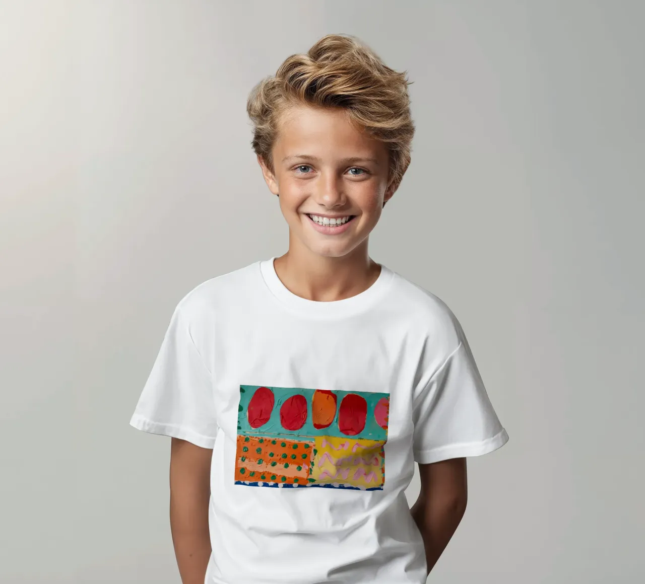 Sunset Blaze Celebration kids t-shirt by Sublime Layers