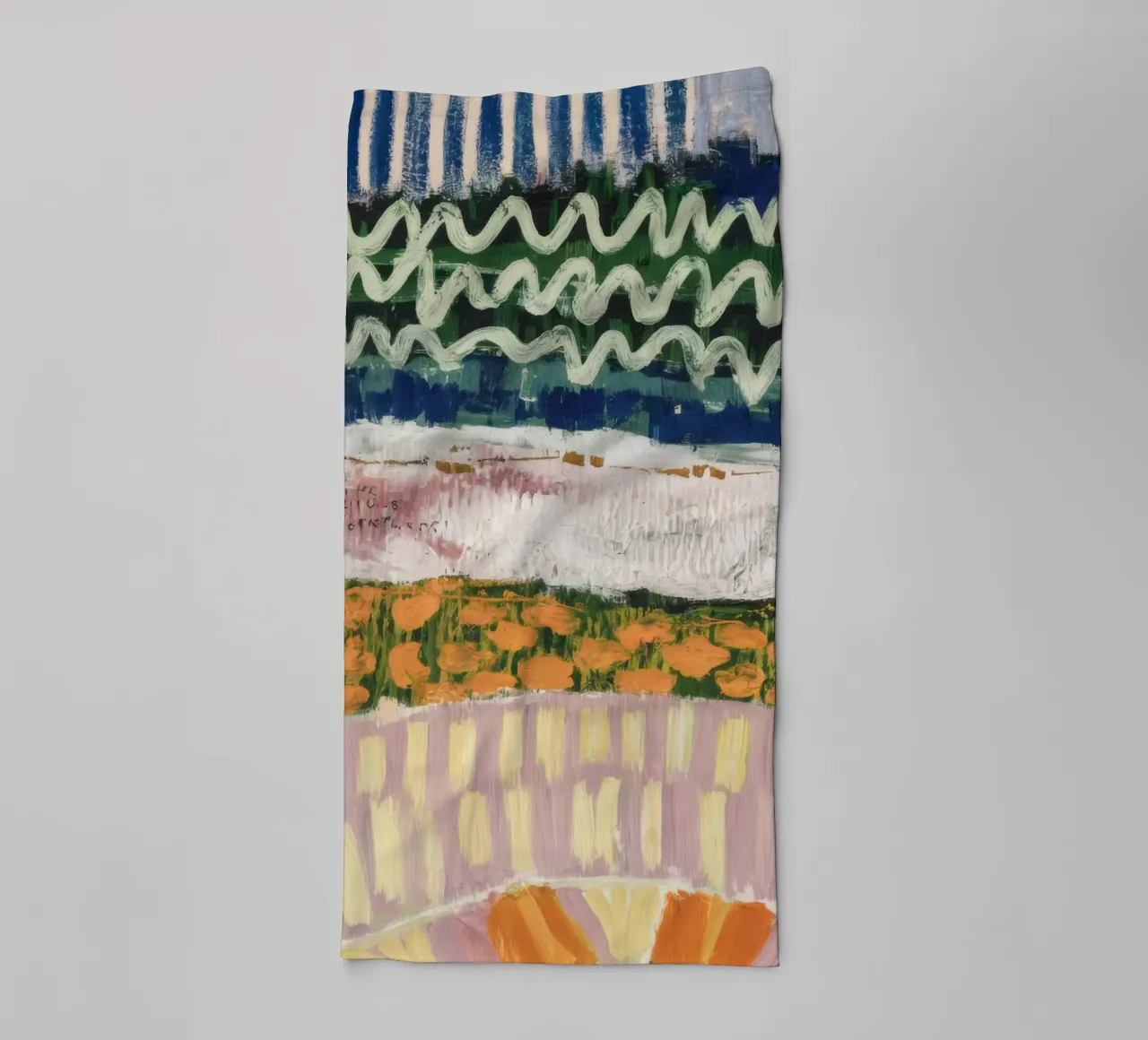 Mystic Strata Echoes towel by Sublime Layers