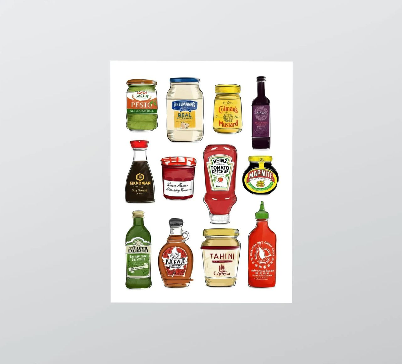 Condiments Kitchen sticker by Sophia Gray