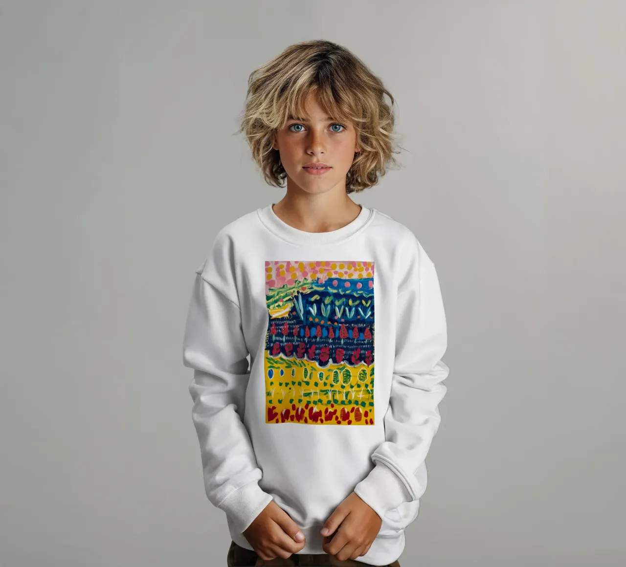 Notturno Bloom Burst felpa bambino da Sublime Layers