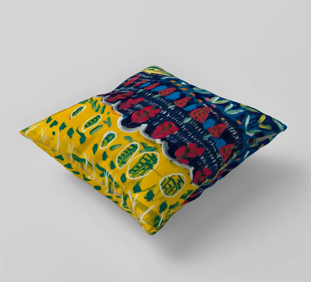 Nocturne Bloom Burst decorative cushion by Sublime Layers