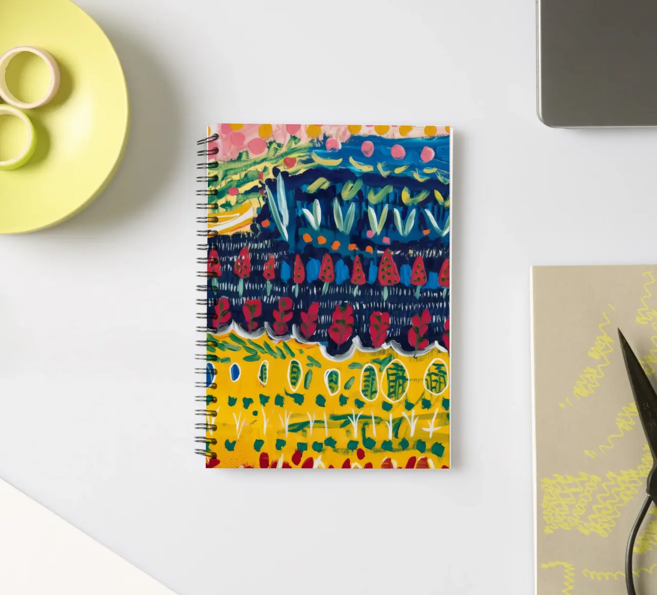 Nocturne Bloom Burst spiral notebook by Sublime Layers