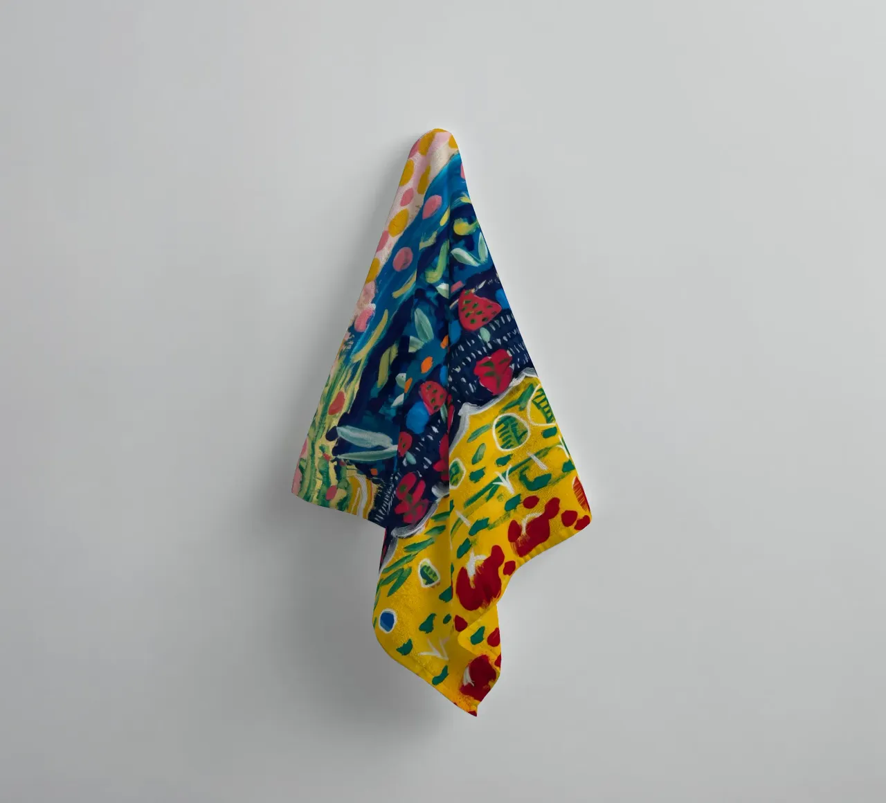 Nocturne Bloom Burst towel by Sublime Layers