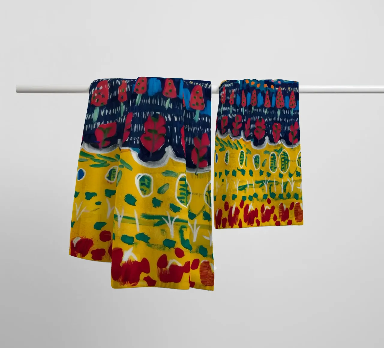 Nocturne Bloom Burst towel by Sublime Layers