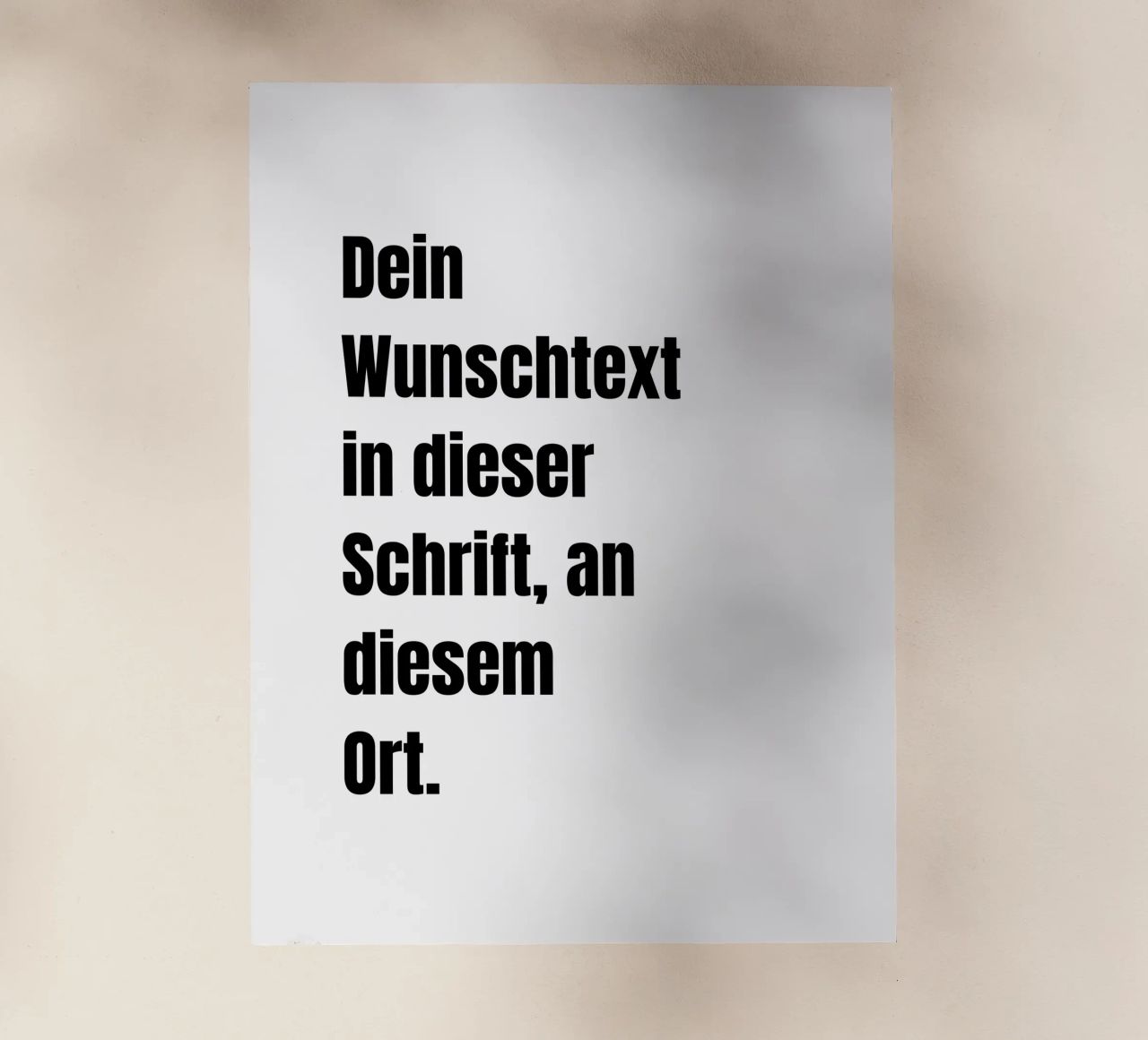 Wunschtext in schwarz weiß pellicola backlit da WORTSPIEL