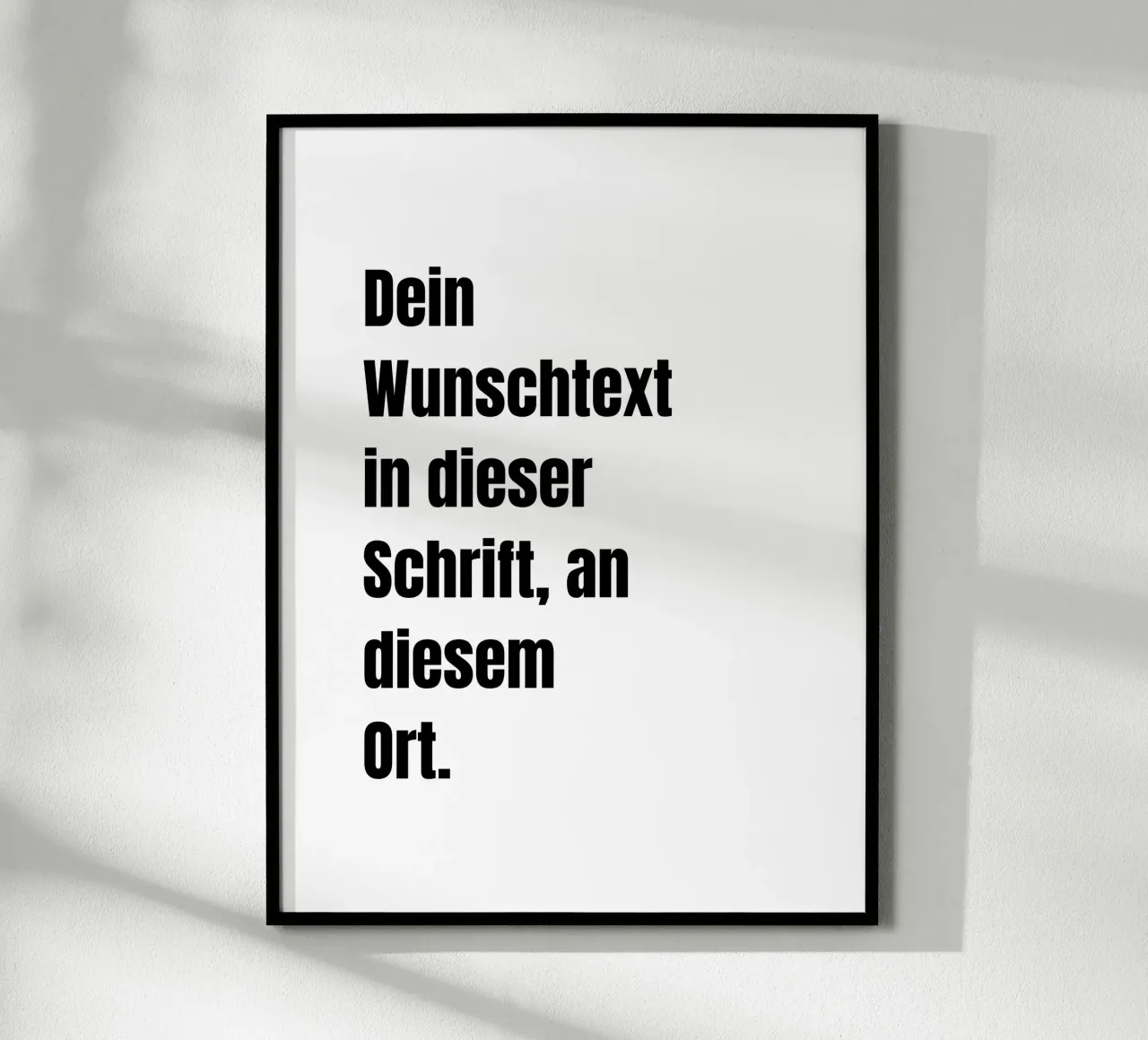 Wunschtext in schwarz weiß carta hahnemühle da WORTSPIEL