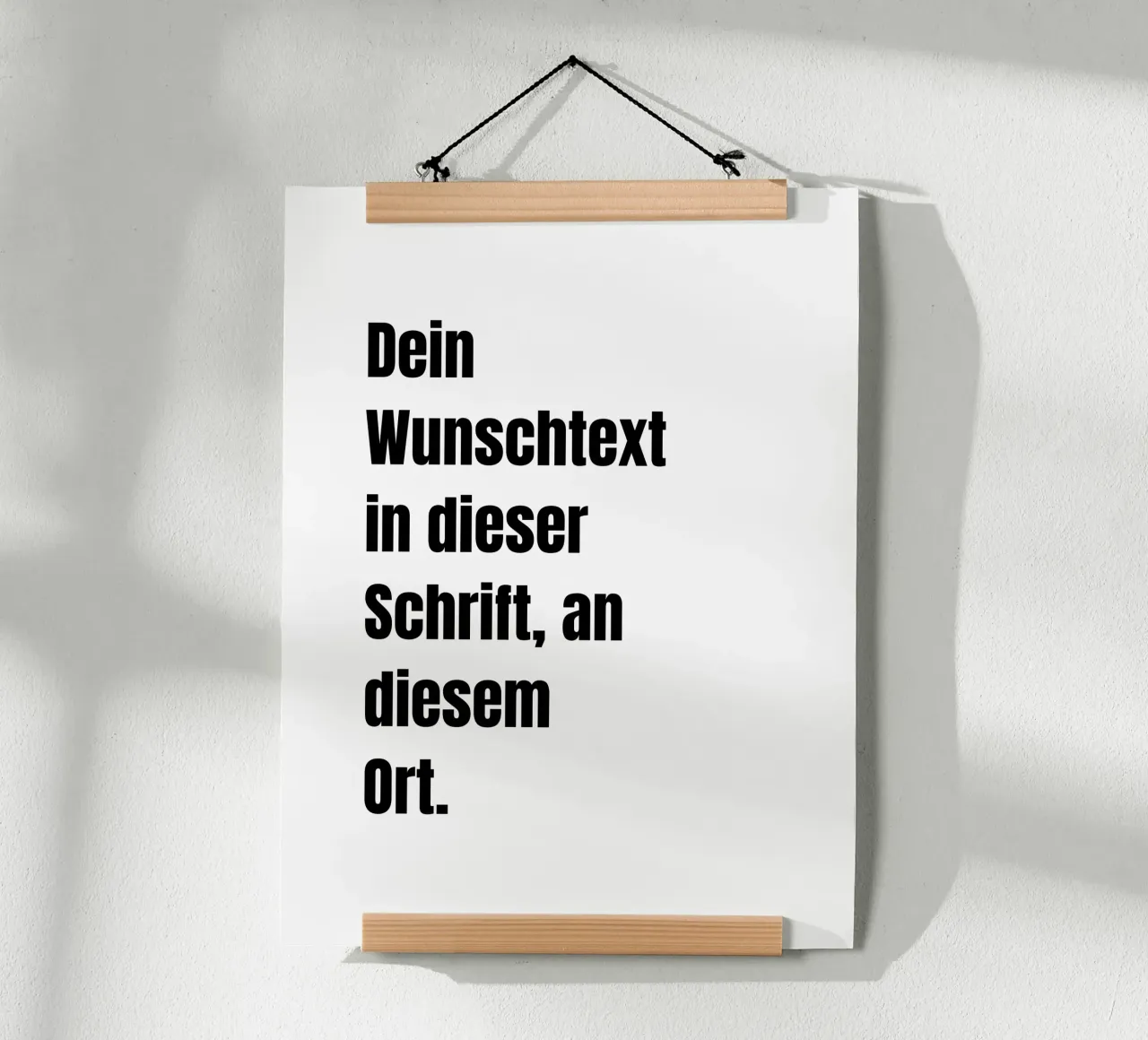 Wunschtext in schwarz weiß carta hahnemühle da WORTSPIEL