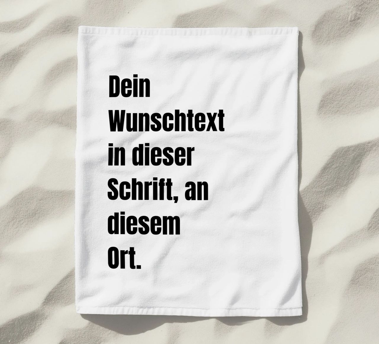 Wunschtext in schwarz weiß telo mare da WORTSPIEL