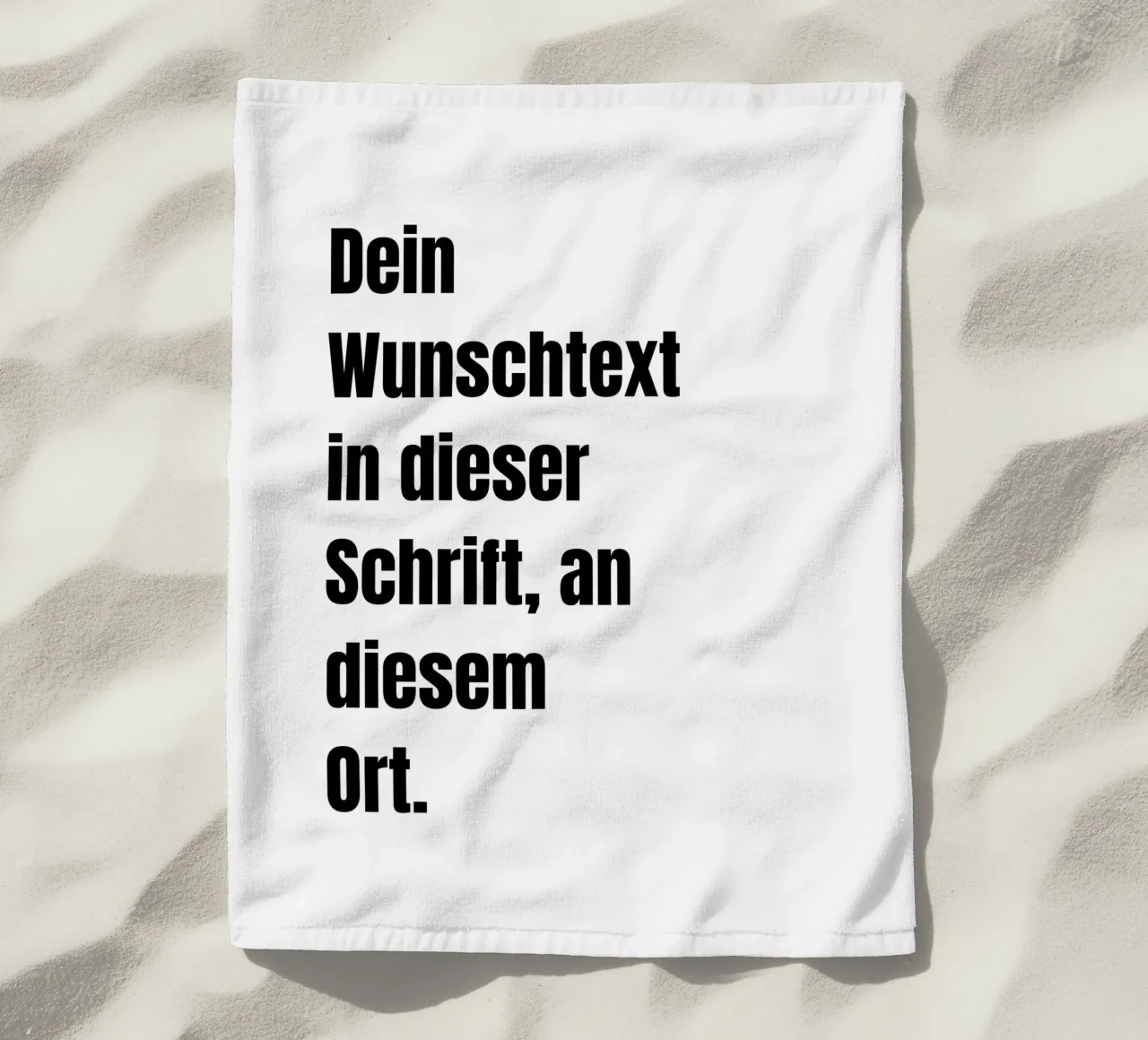 Wunschtext in schwarz weiß telo mare da WORTSPIEL