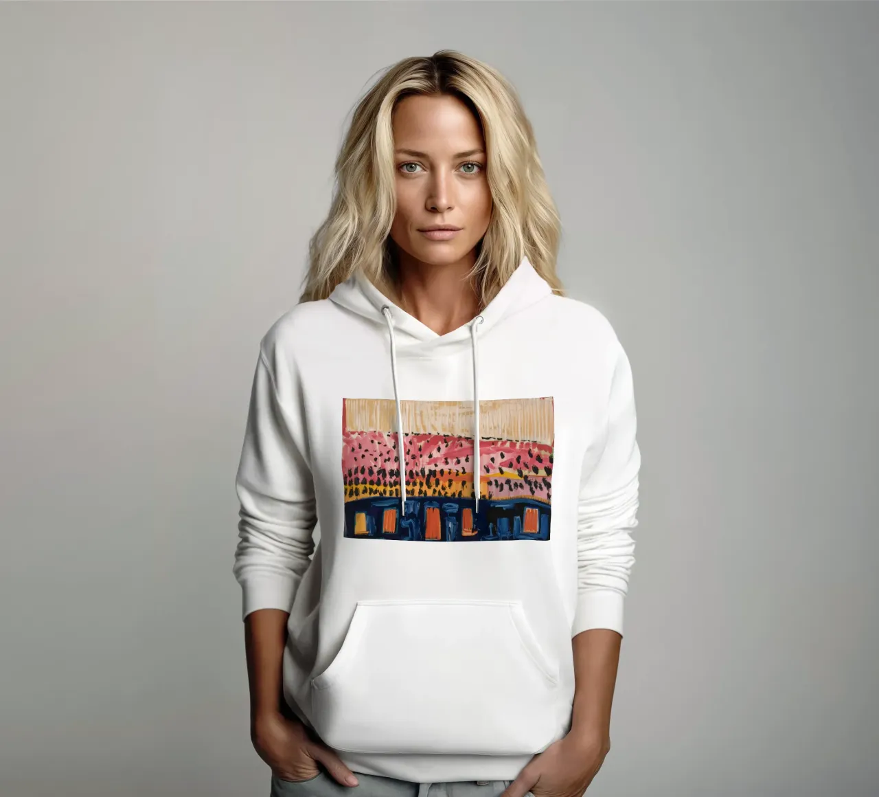 Calore del miraggio del deserto felpa con cappuccio da Sublime Layers