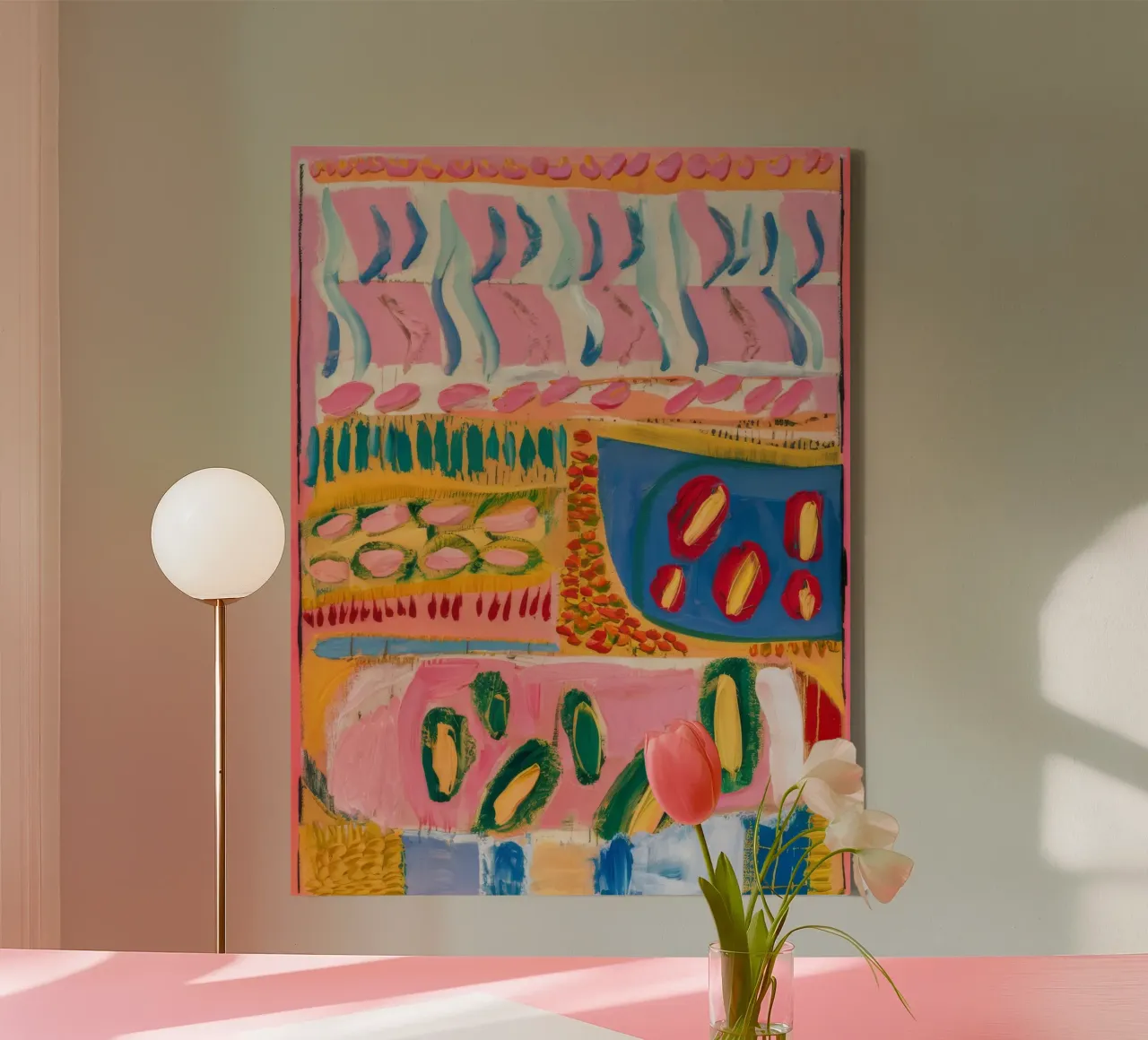 Joyful Marks Melody canvas by Sublime Layers