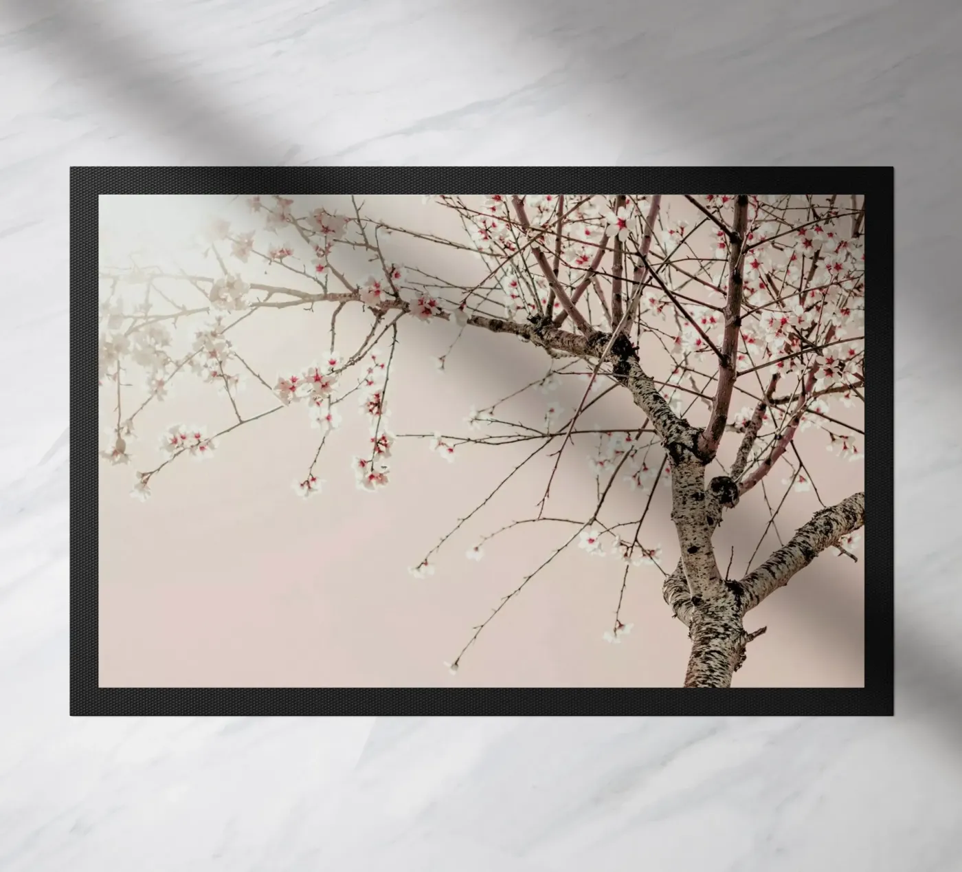 Tree Spring Blossoms doormat by Ingrid Beddoes