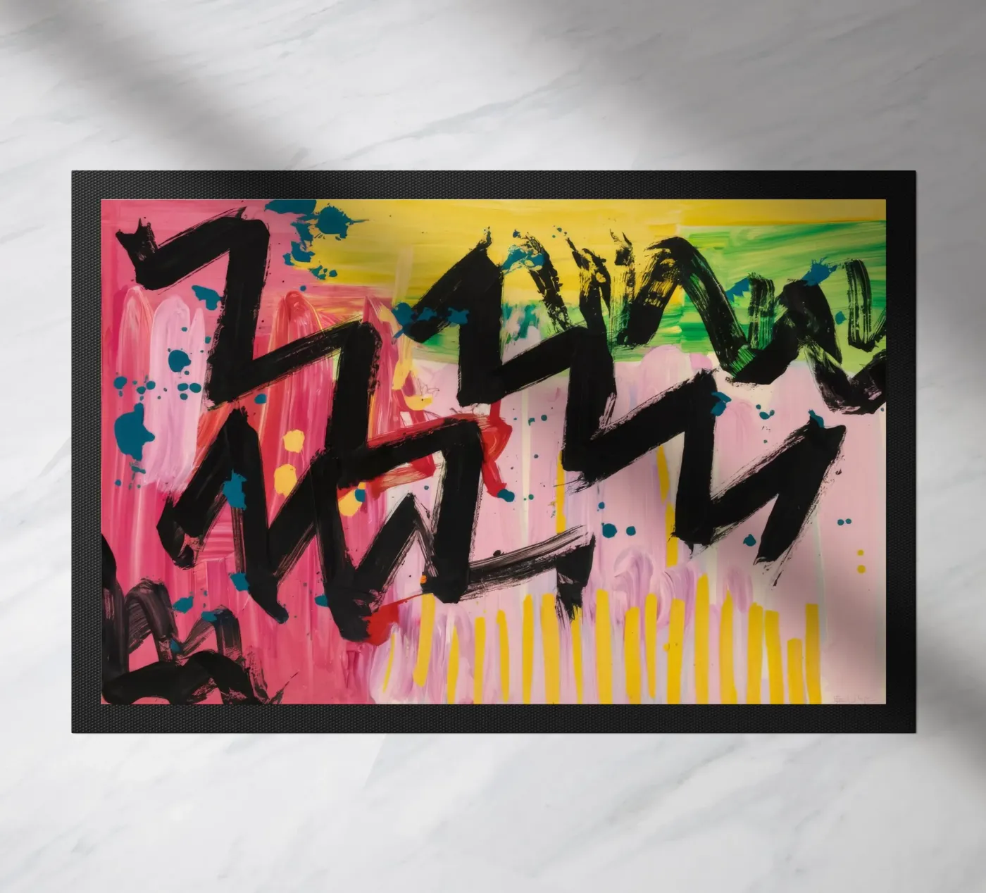 Zigzag Rhythm Pulse doormat by Sublime Layers