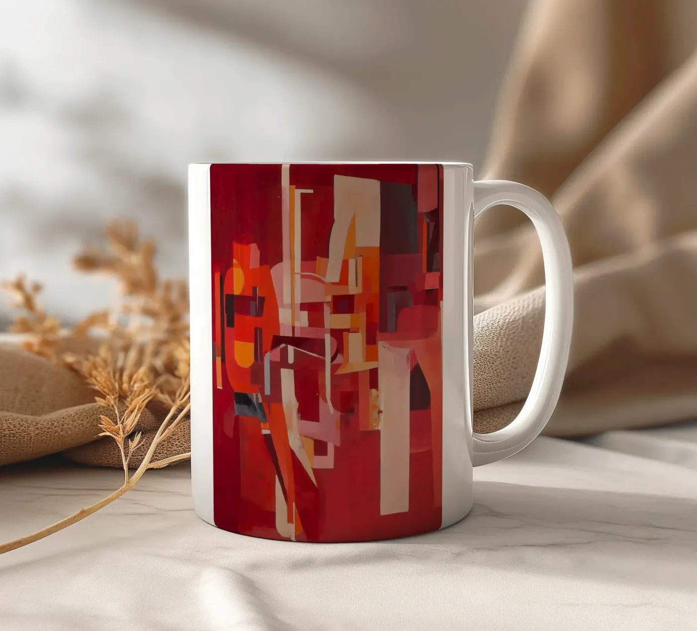 Construct ceramic mug by Art Unleashed