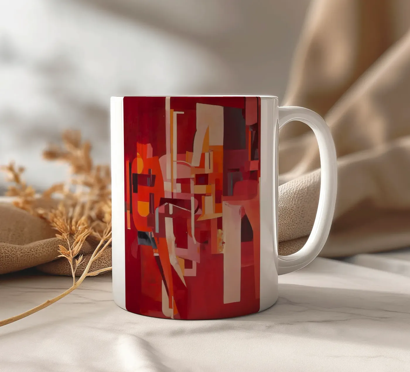 Construct ceramic mug by Art Unleashed