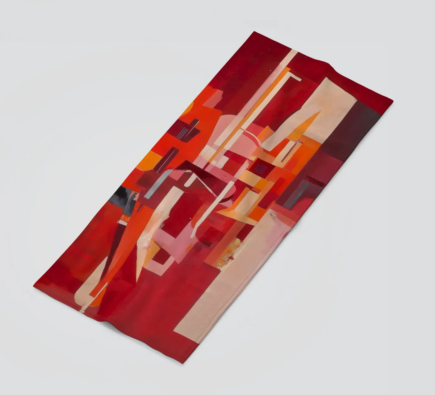 Construct beach towel by Art Unleashed