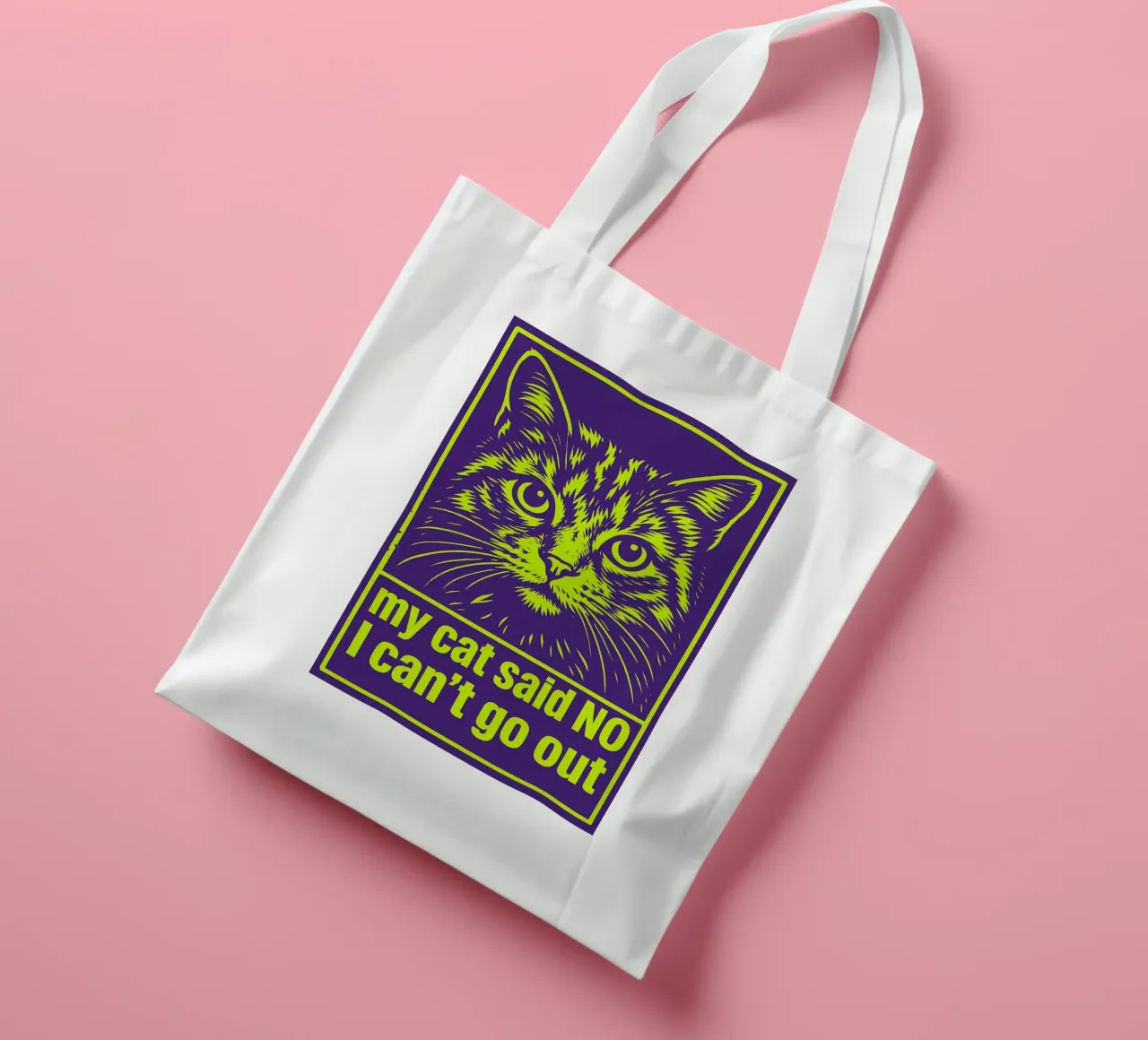 my cat said no tote bag by Rawdenox