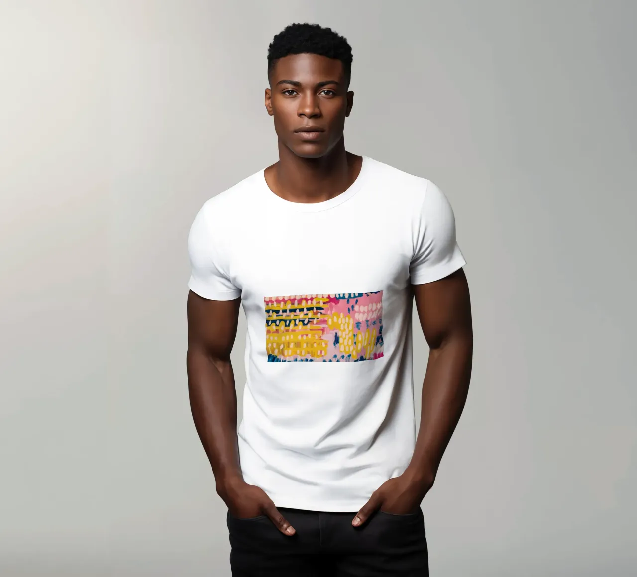 Electric Pixel Fields t-shirt by Sublime Layers