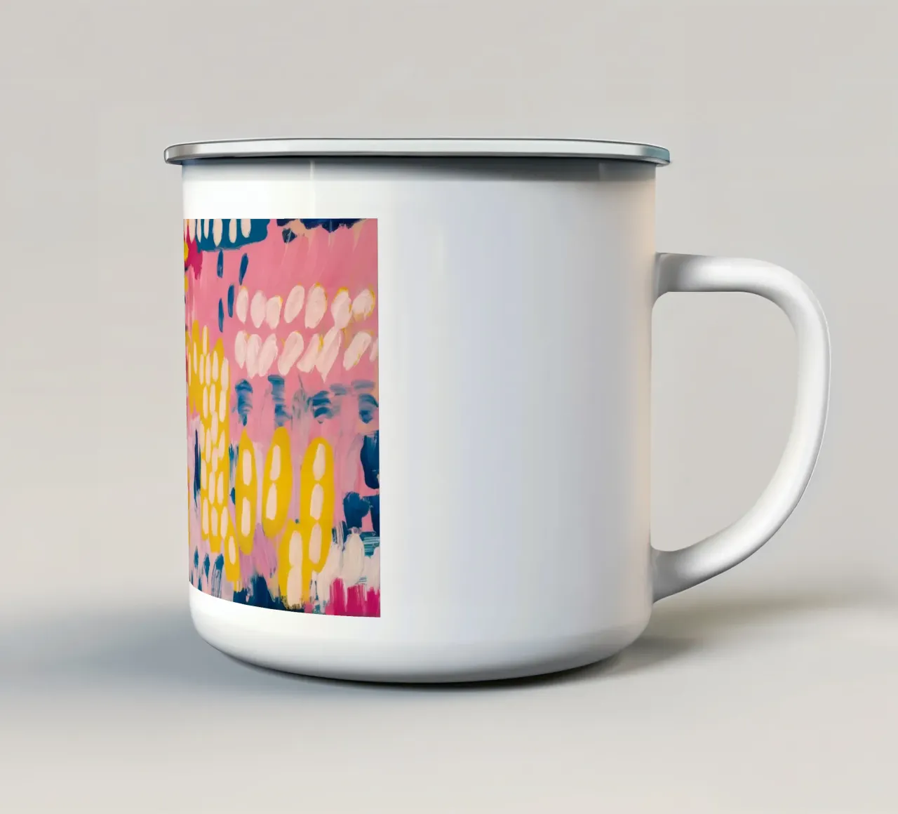 Campi elettrici a pixel tazza in smalto da Sublime Layers