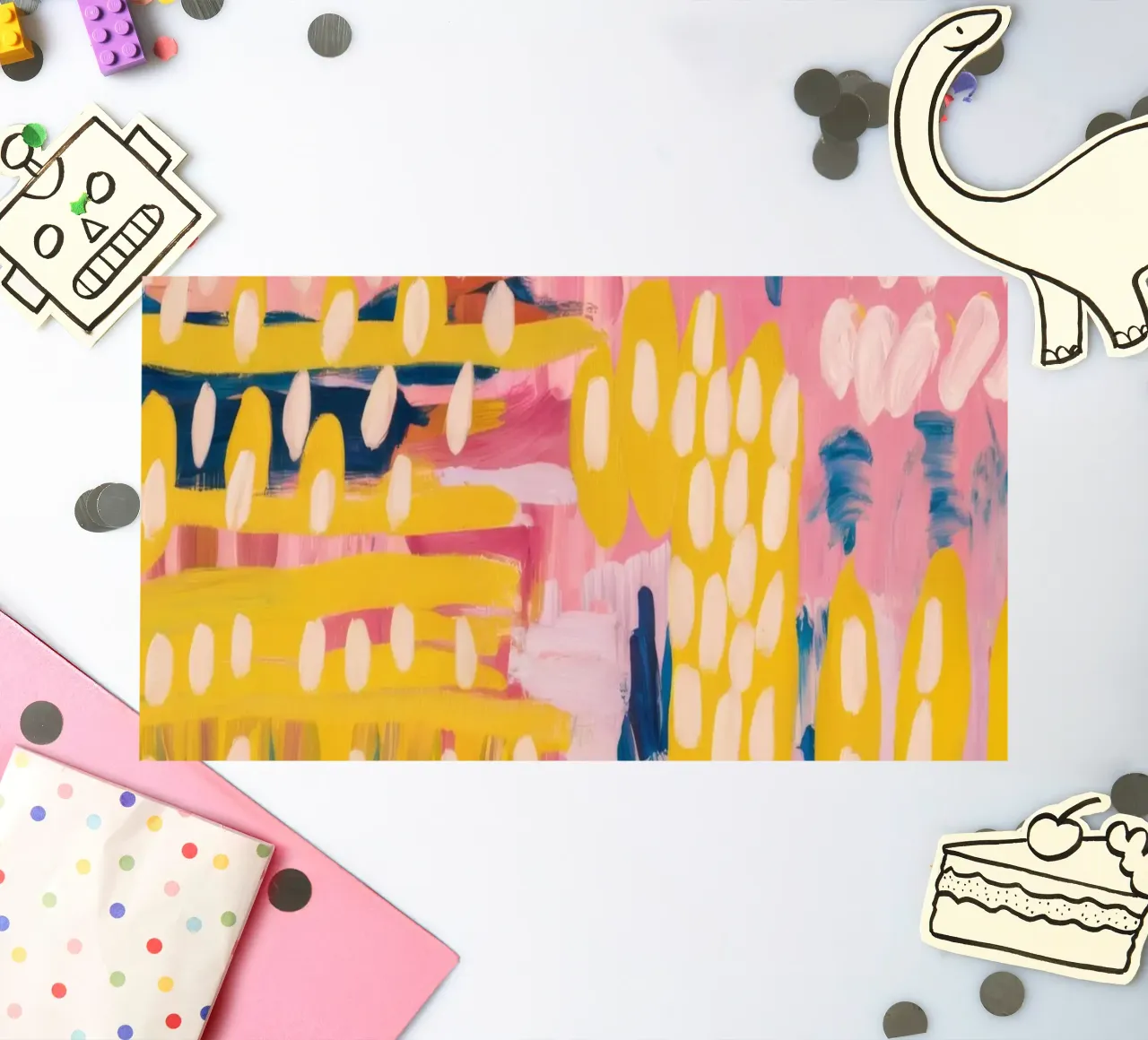 Electric Pixel Fields sticker sheet by Sublime Layers